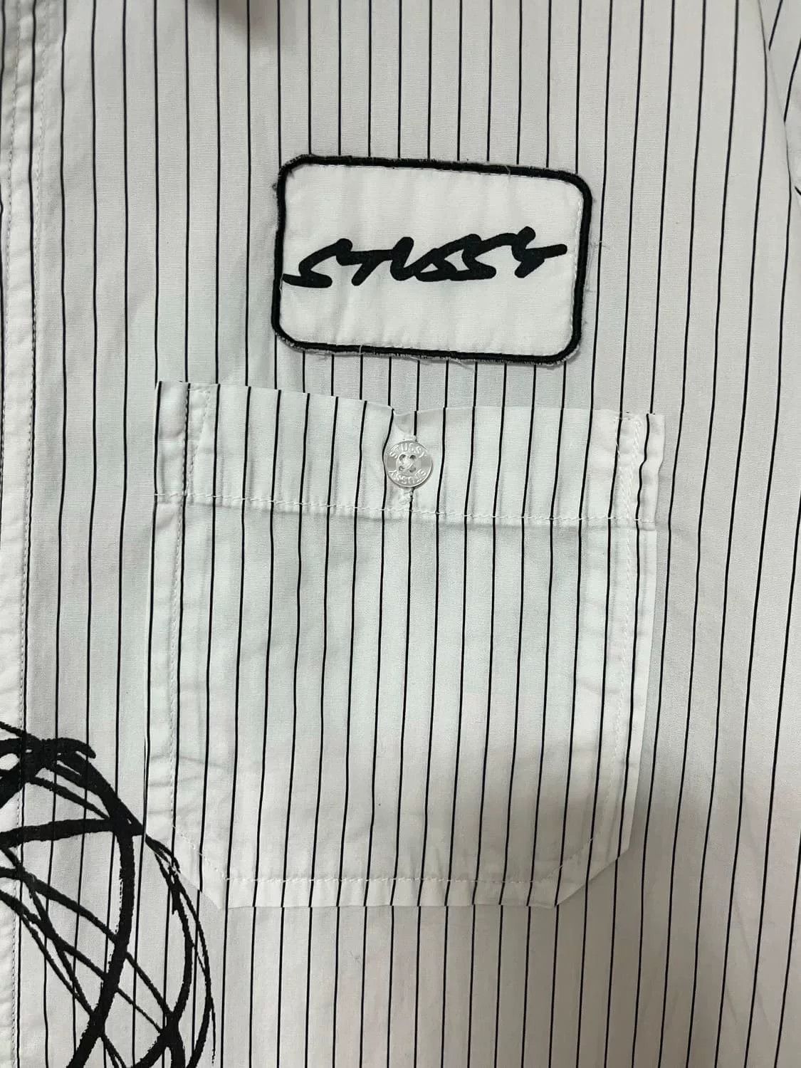 Stussy Stussy Vintage Graffiti Striped Shirt Size US L / EU 52-54 / 3 - 2 Thumbnail
