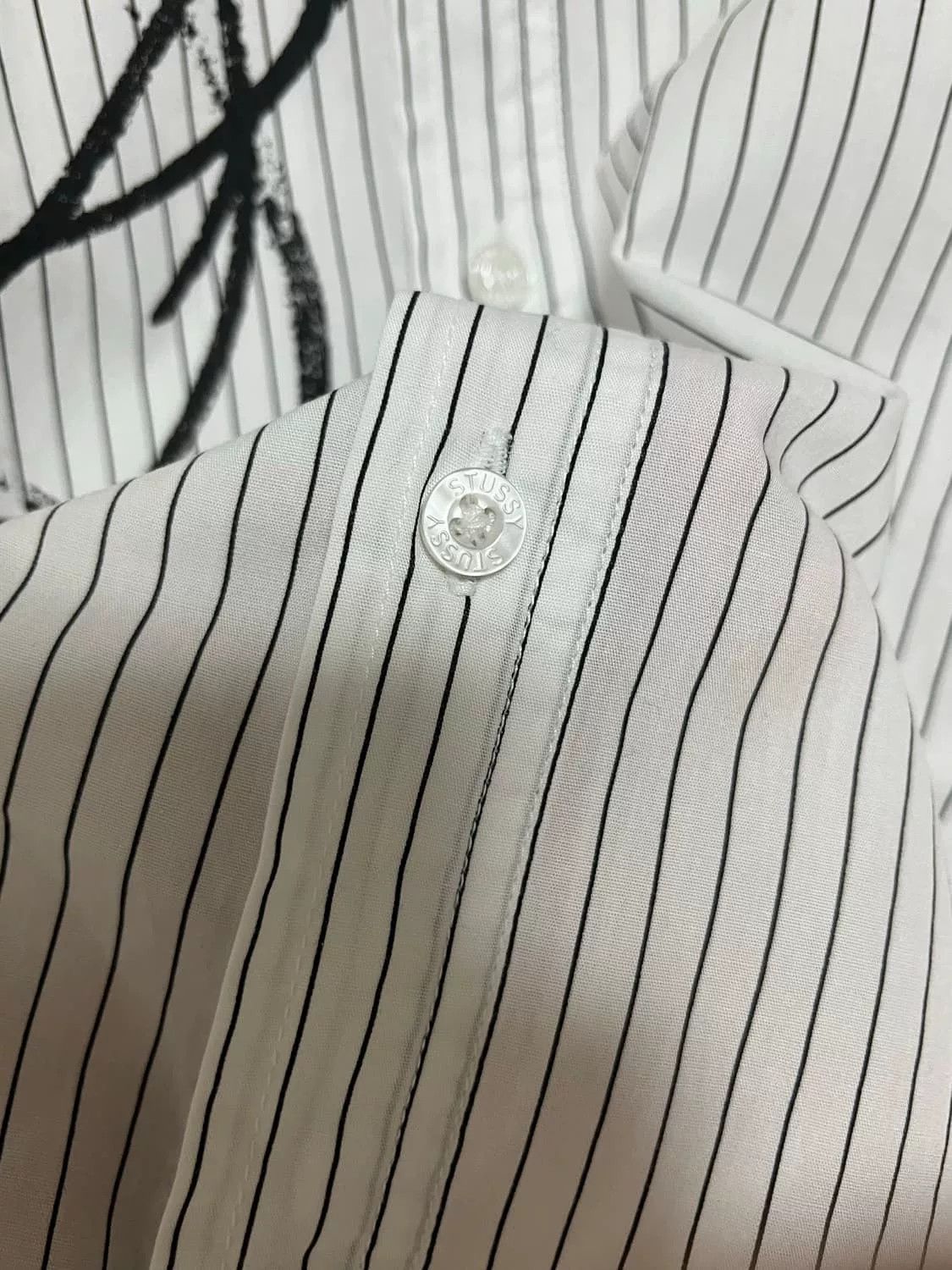Stussy Stussy Vintage Graffiti Striped Shirt Size US L / EU 52-54 / 3 - 6 Thumbnail
