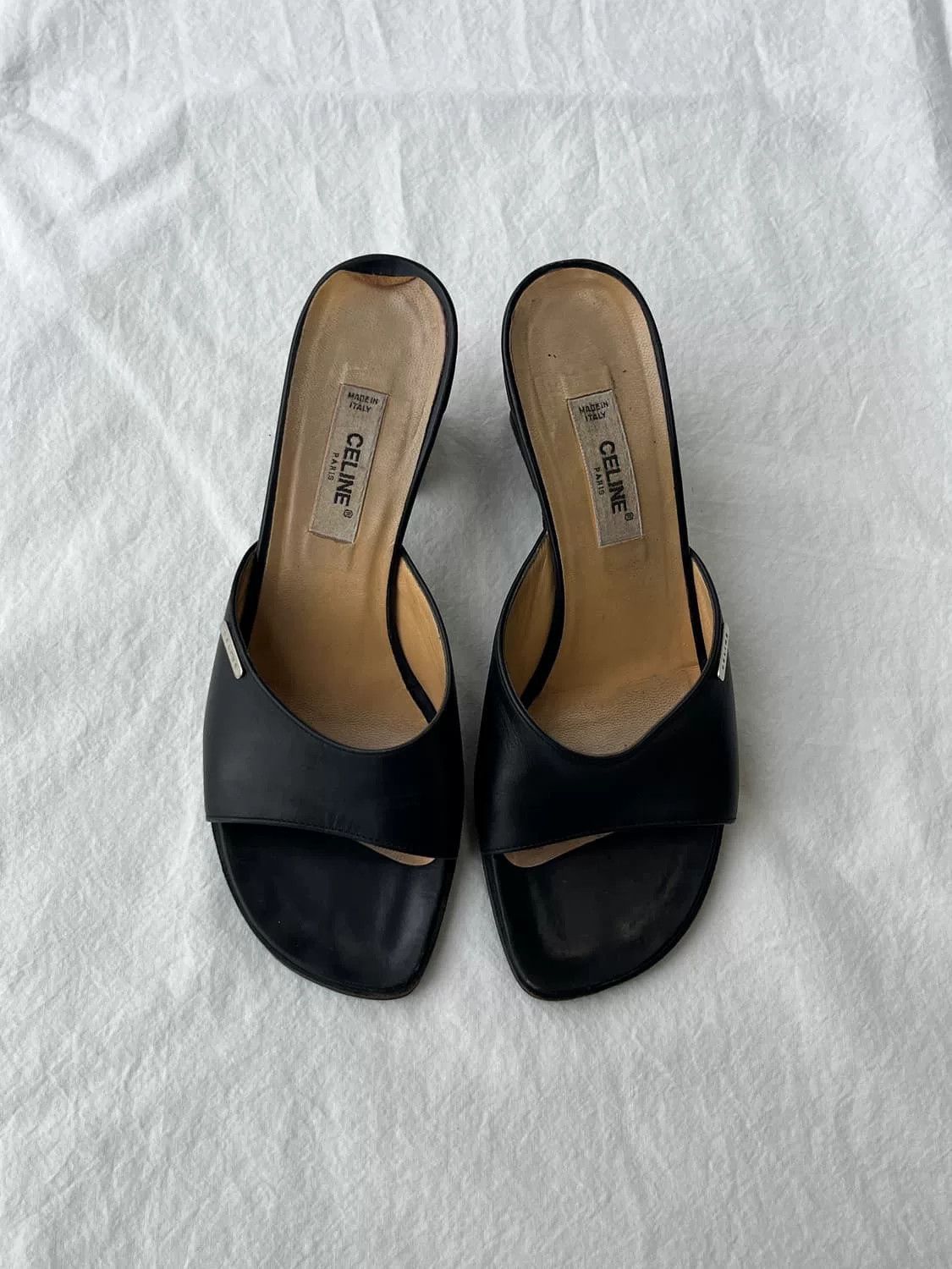 Celine Celine Vintage Leather Mules Size US 6 / IT 36 - 2 Thumbnail