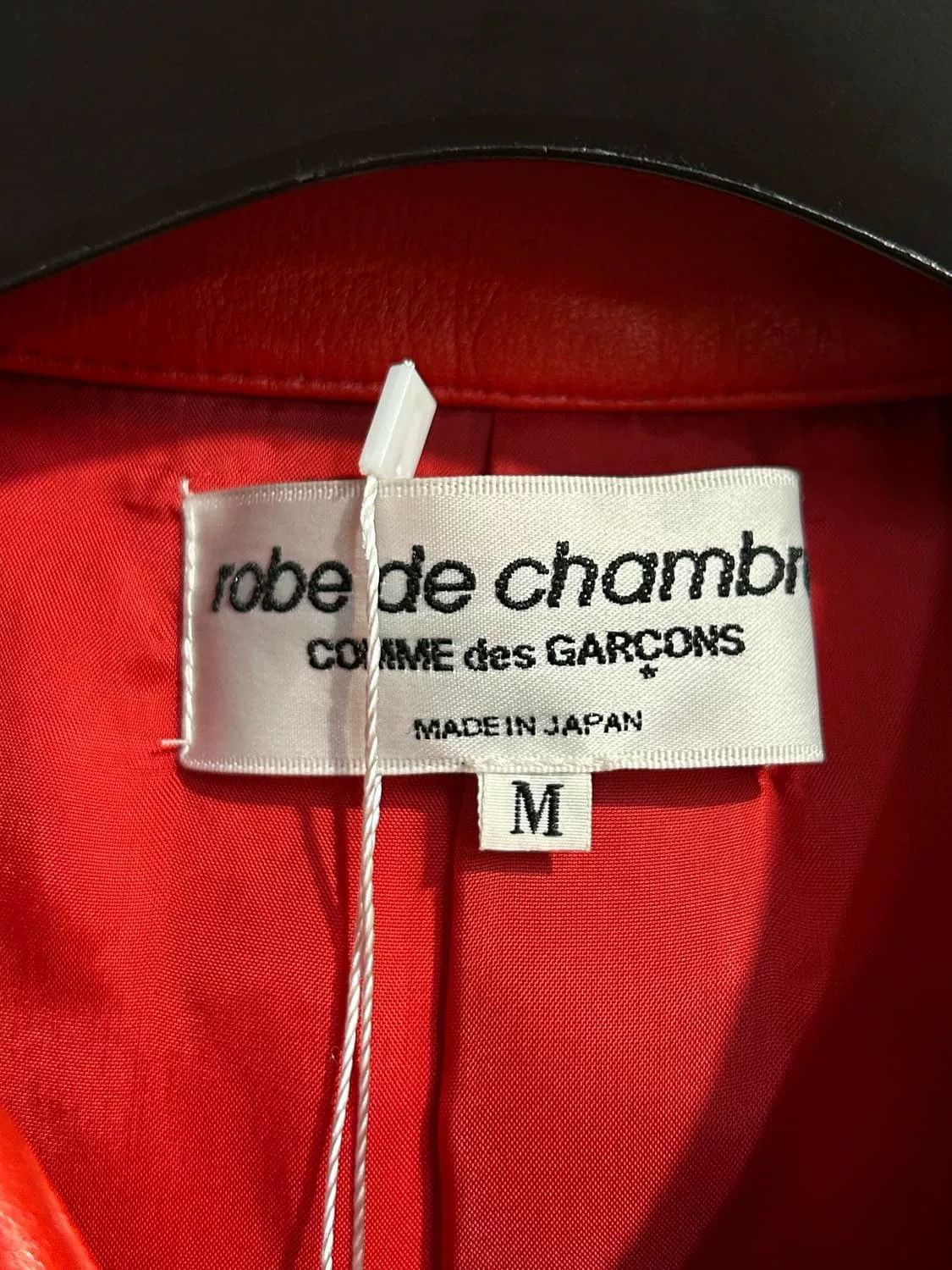 Comme des Garcons Comme des Garçons Burgundy Leather Coat Size US S / EU 44-46 / 1 - 6 Thumbnail