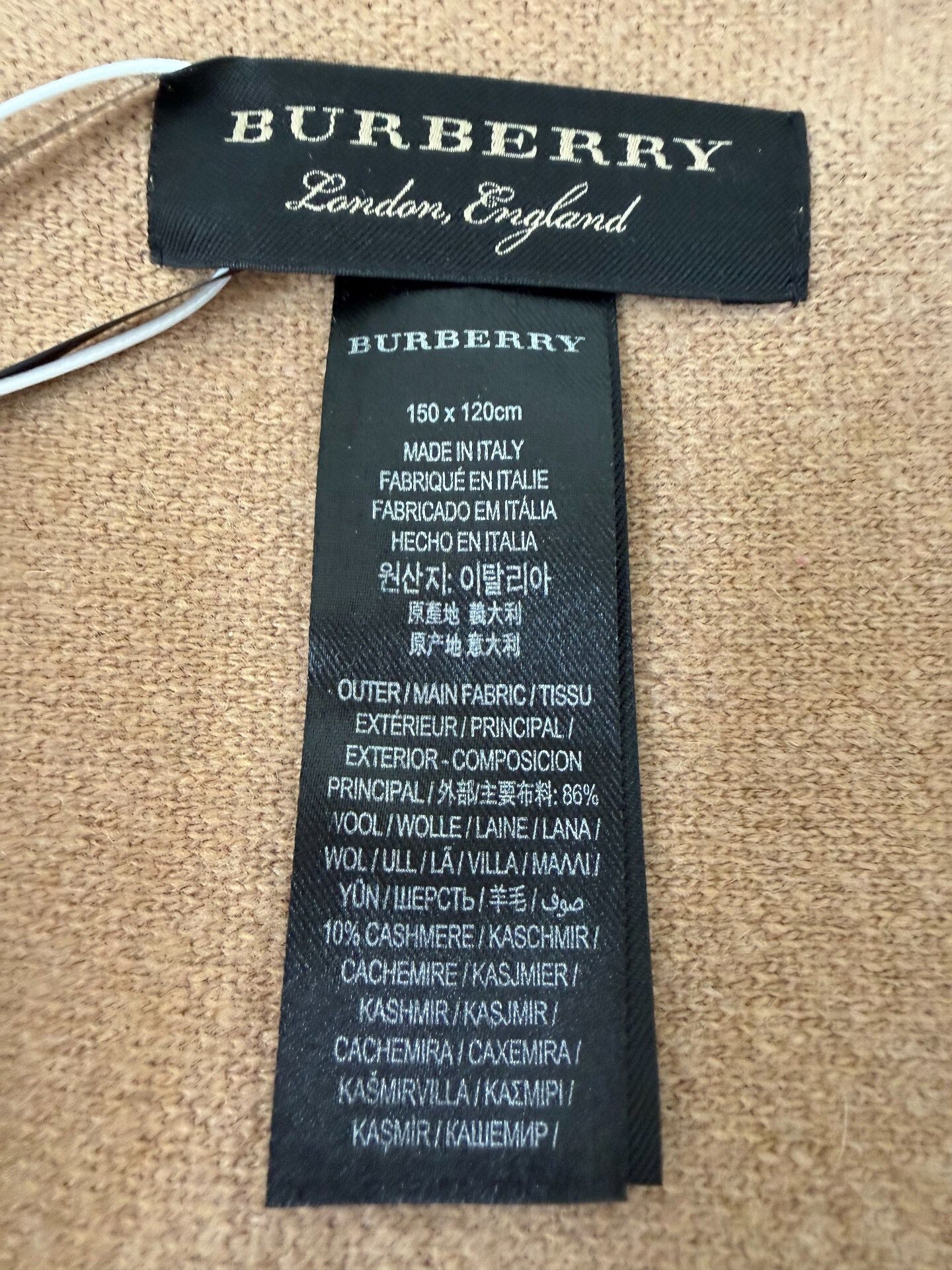Burberry Burberry Camel Hooded Cape Shawl Size ONE SIZE - 4 Thumbnail