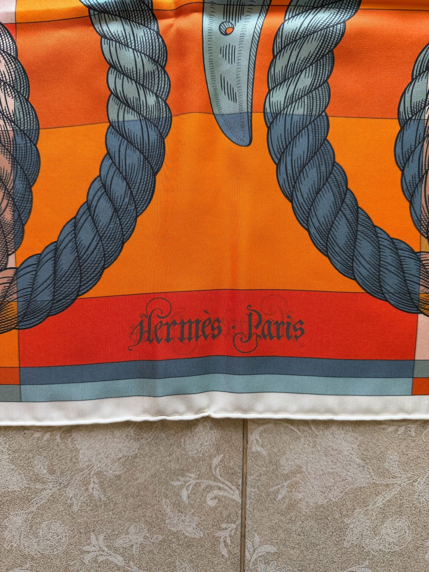 Hermes Hermes Knight Horse Double-Sided Scarf Size ONE SIZE - 6 Thumbnail