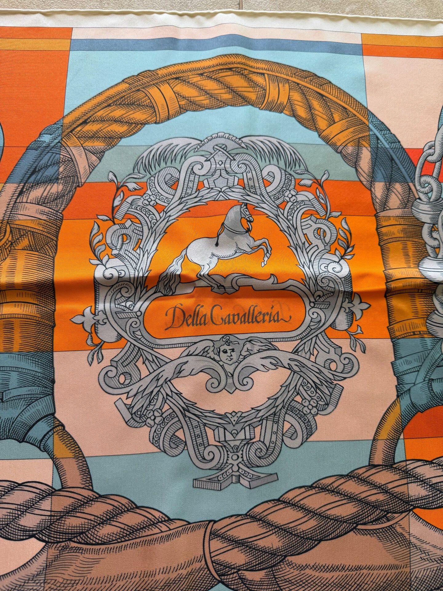 Hermes Hermes Knight Horse Double-Sided Scarf Size ONE SIZE - 5 Thumbnail