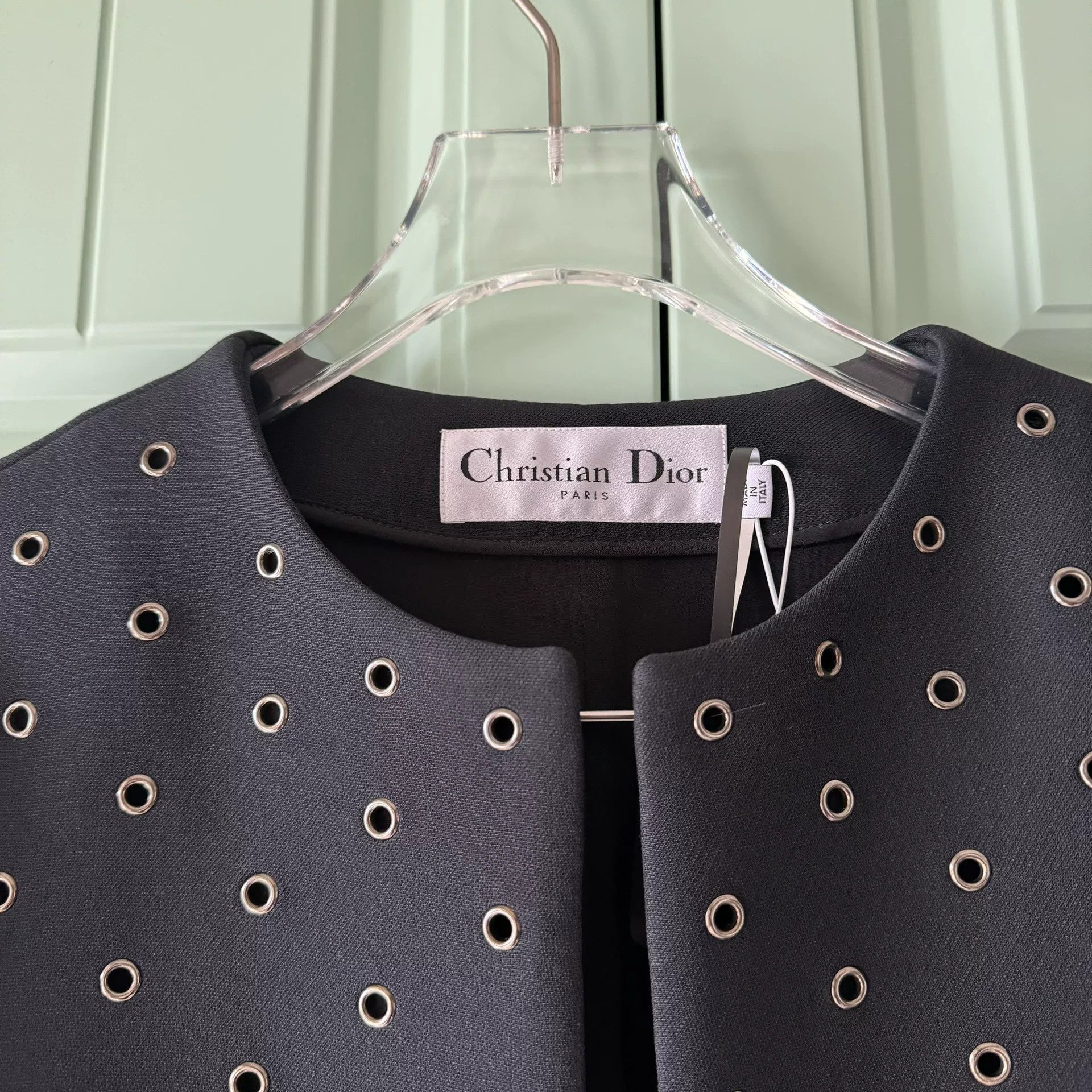 Dior Christian Dior Black Rivet Jacket Size S / US 4 / IT 40 - 5 Thumbnail