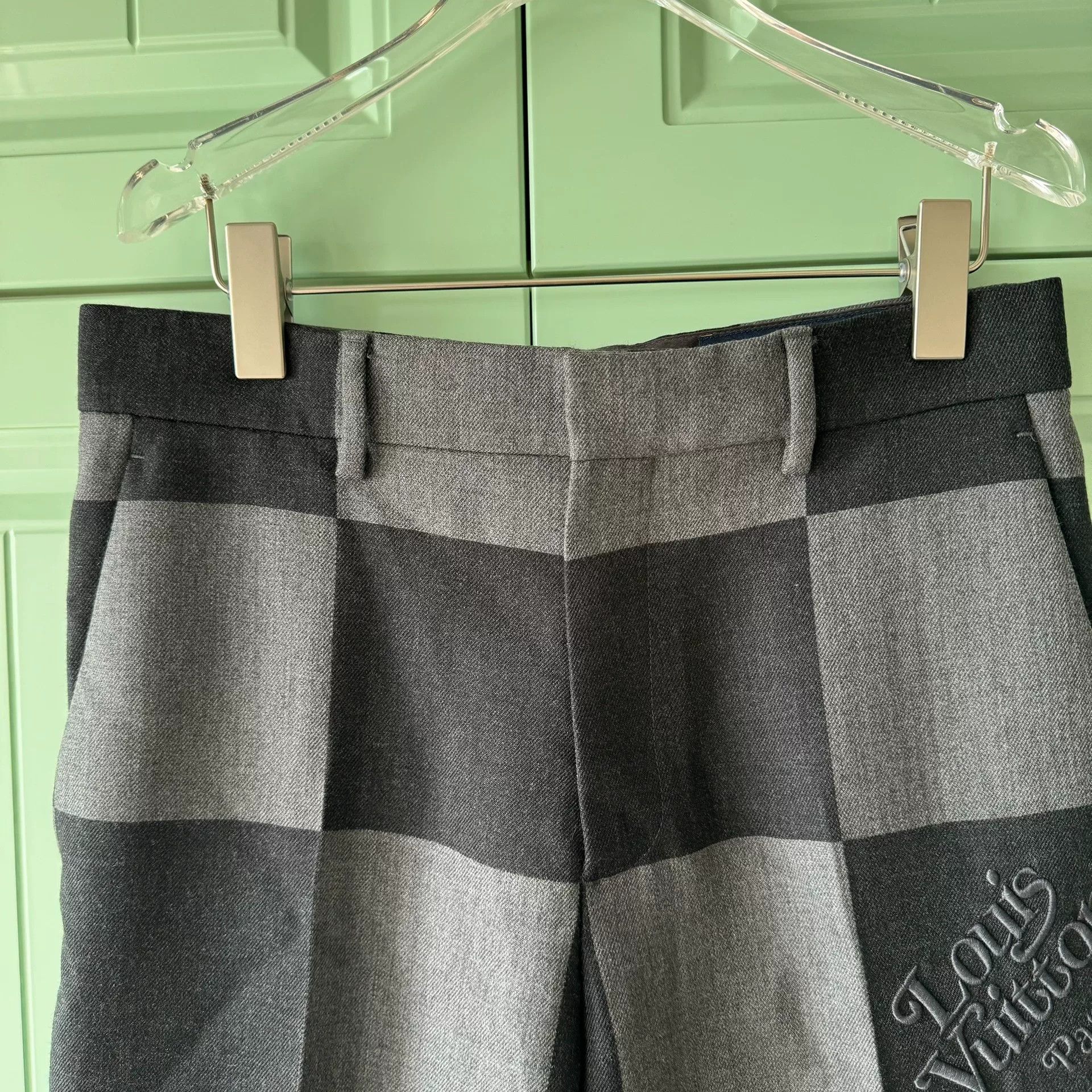 Louis Vuitton LV x NIGO Checkered Wool Trousers Size US 31 - 6 Thumbnail