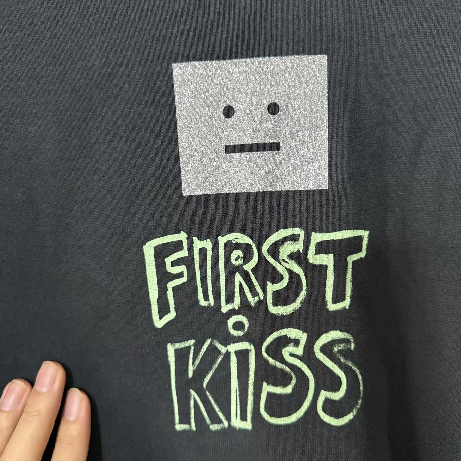 Acne Studios Acne Studios Black Smiley Print T-shirt Size S / US 4 / IT 40 - 7 Thumbnail