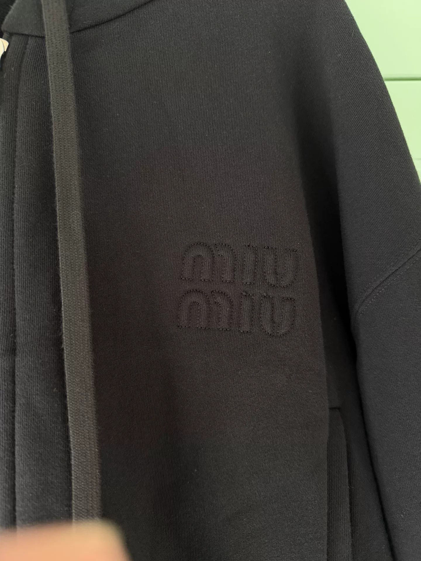 Miu Miu Miu Miu Black Zipper Logo Jacket Size S / US 4 / IT 40 - 6 Thumbnail