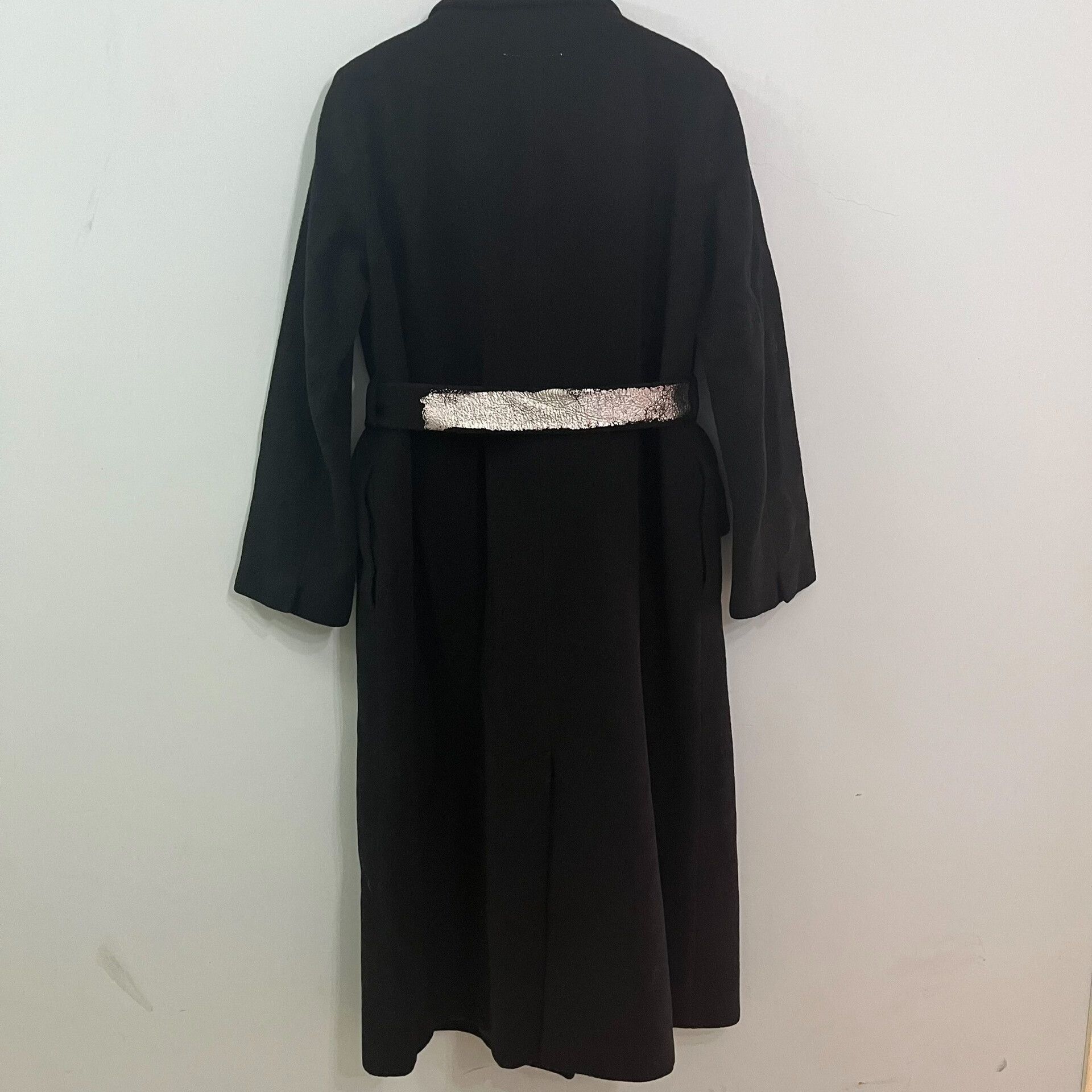 MM6 MM6 Black Graffiti Belt Wool Coat Size S / US 4 / IT 40 - 2 Thumbnail