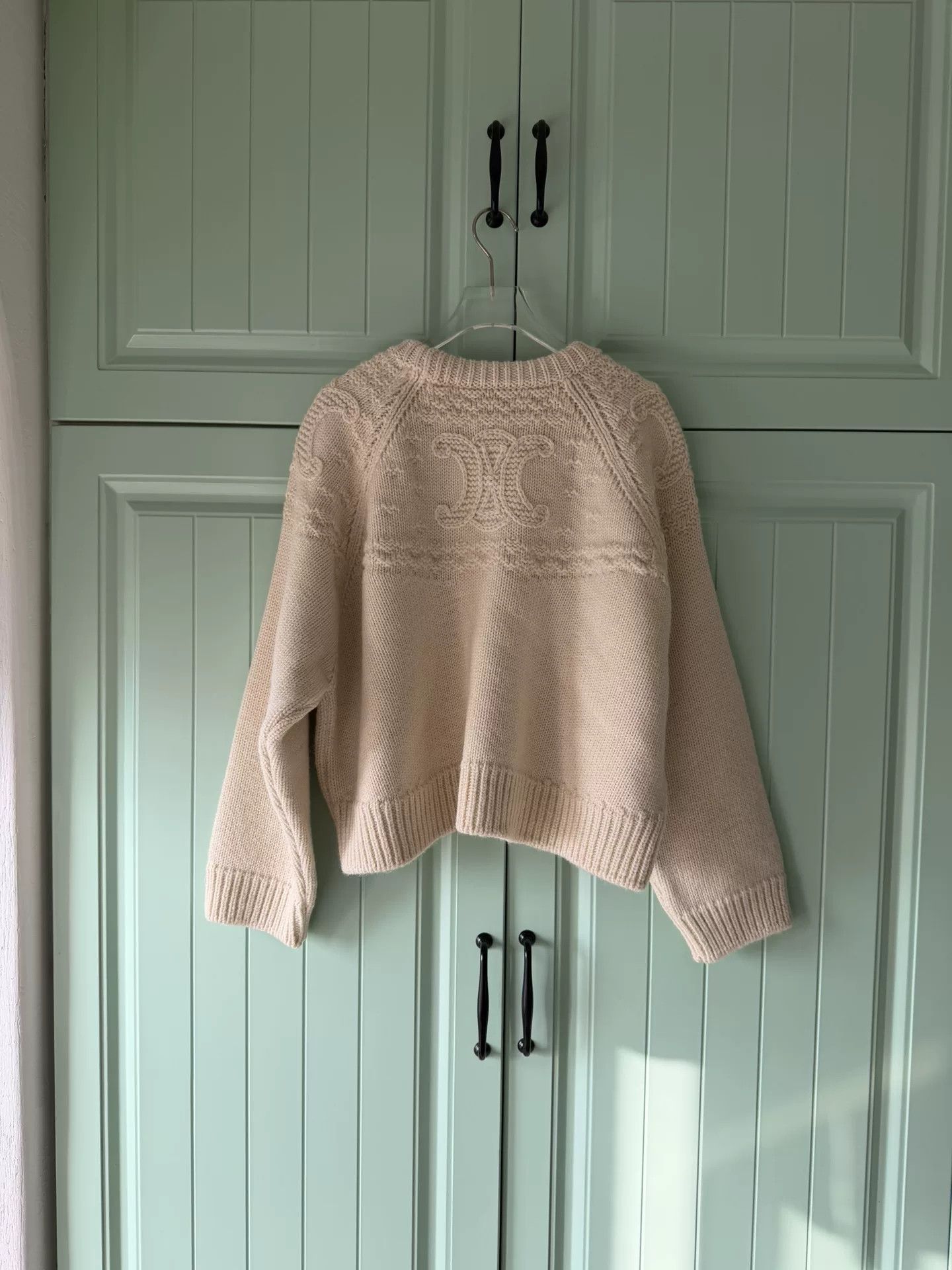 Celine Celine Triomphe Logo Wool Sweater Size XS / US 0-2 / IT 36-38 - 2 Thumbnail