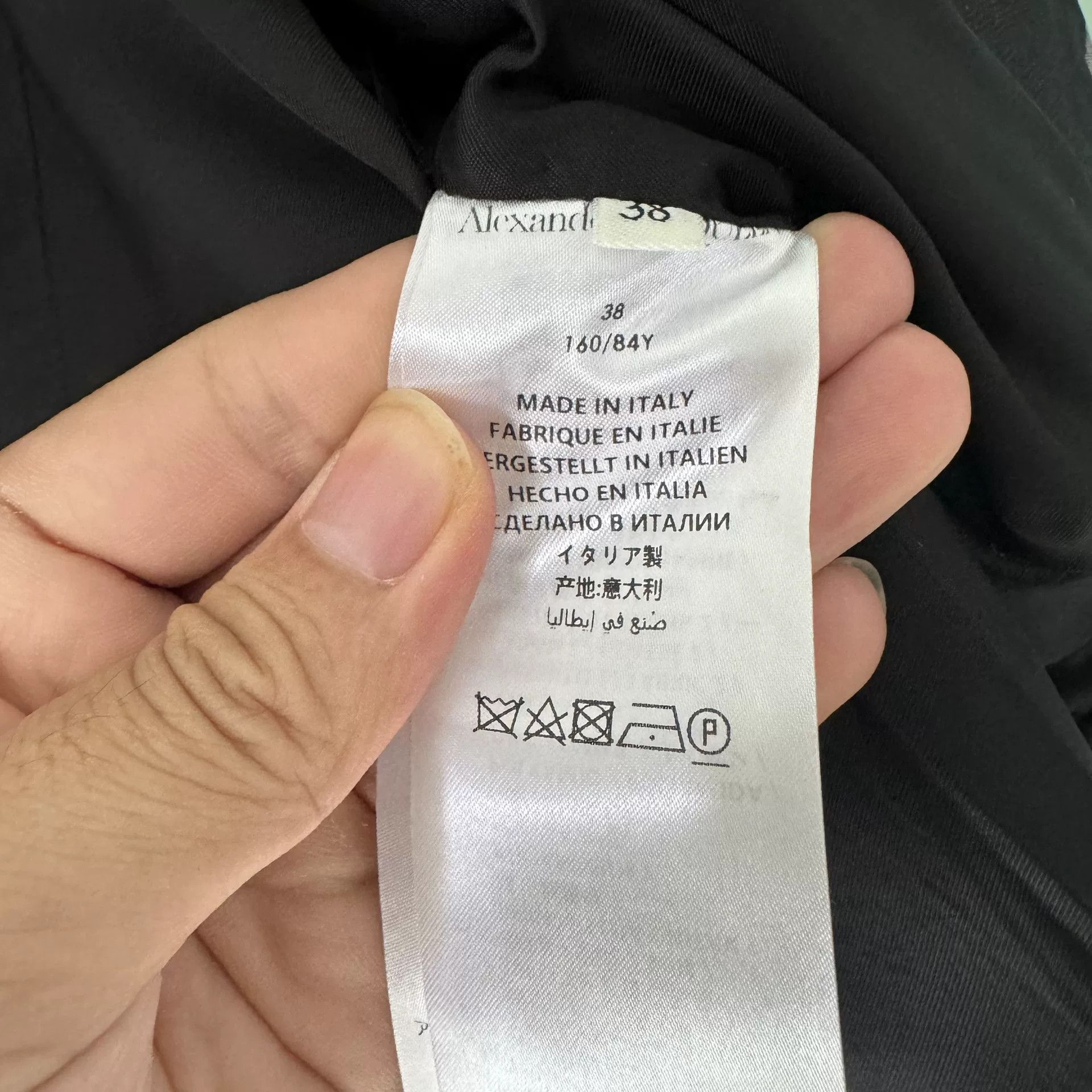 Alexander McQueen Alexander McQueen Black Blazer Skirt Size S / US 4 / IT 40 - 4 Thumbnail
