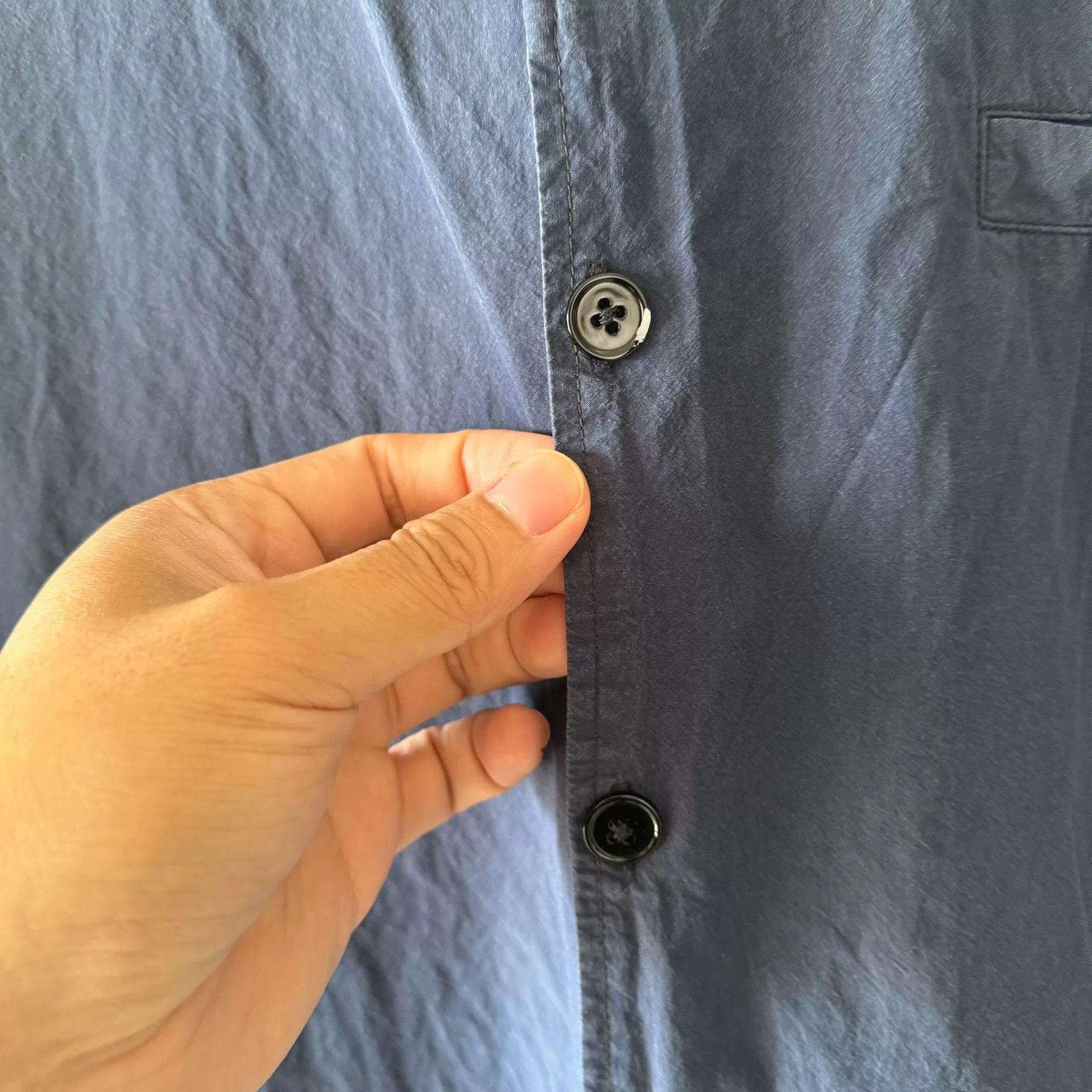 Lemaire Lemaire Blue Short-Sleeve Shirt XL Size US XL / EU 56 / 4 - 7 Thumbnail