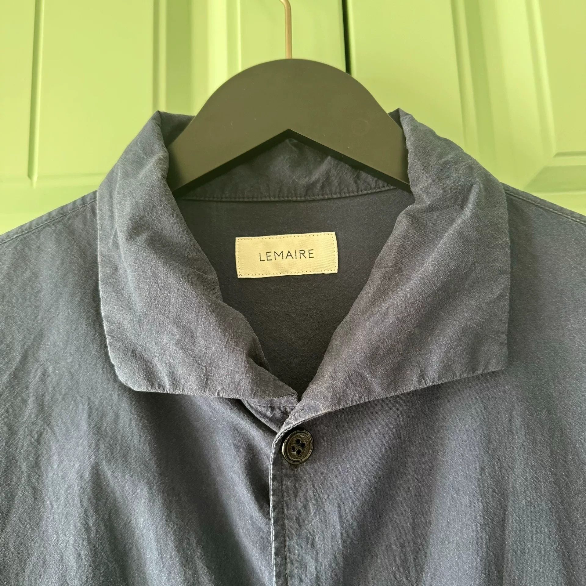 Lemaire Lemaire Blue Short-Sleeve Shirt XL Size US XL / EU 56 / 4 - 6 Thumbnail