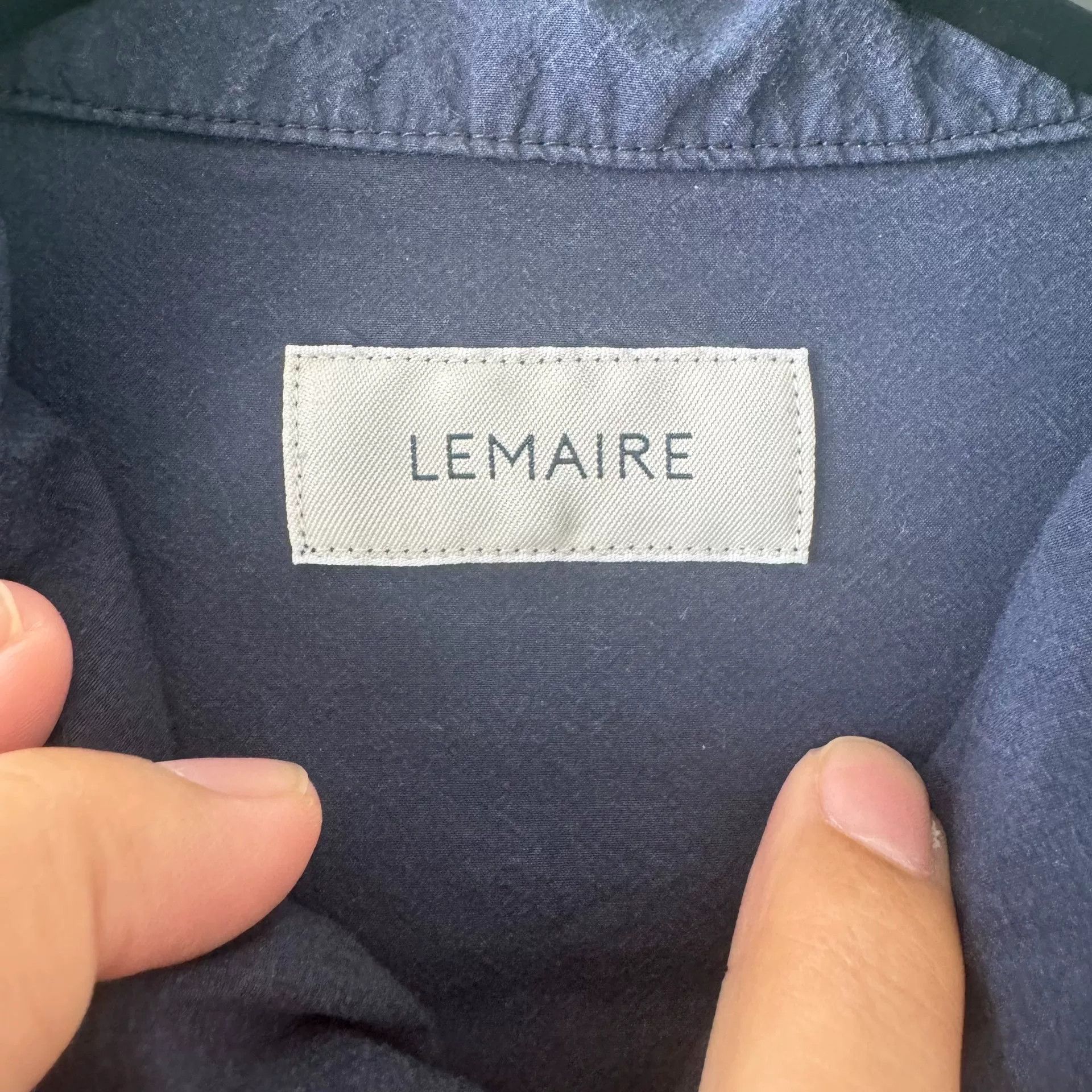 Lemaire Lemaire Blue Short-Sleeve Shirt XL Size US XL / EU 56 / 4 - 3 Thumbnail