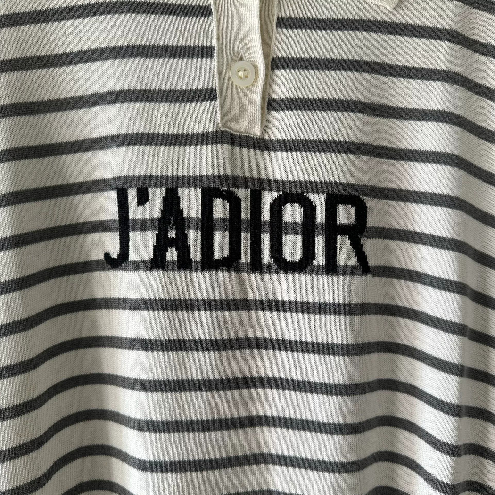 Dior Dior J'ADIOR Striped Knit Polo Size XXS / US 00 / IT 34 - 7 Thumbnail