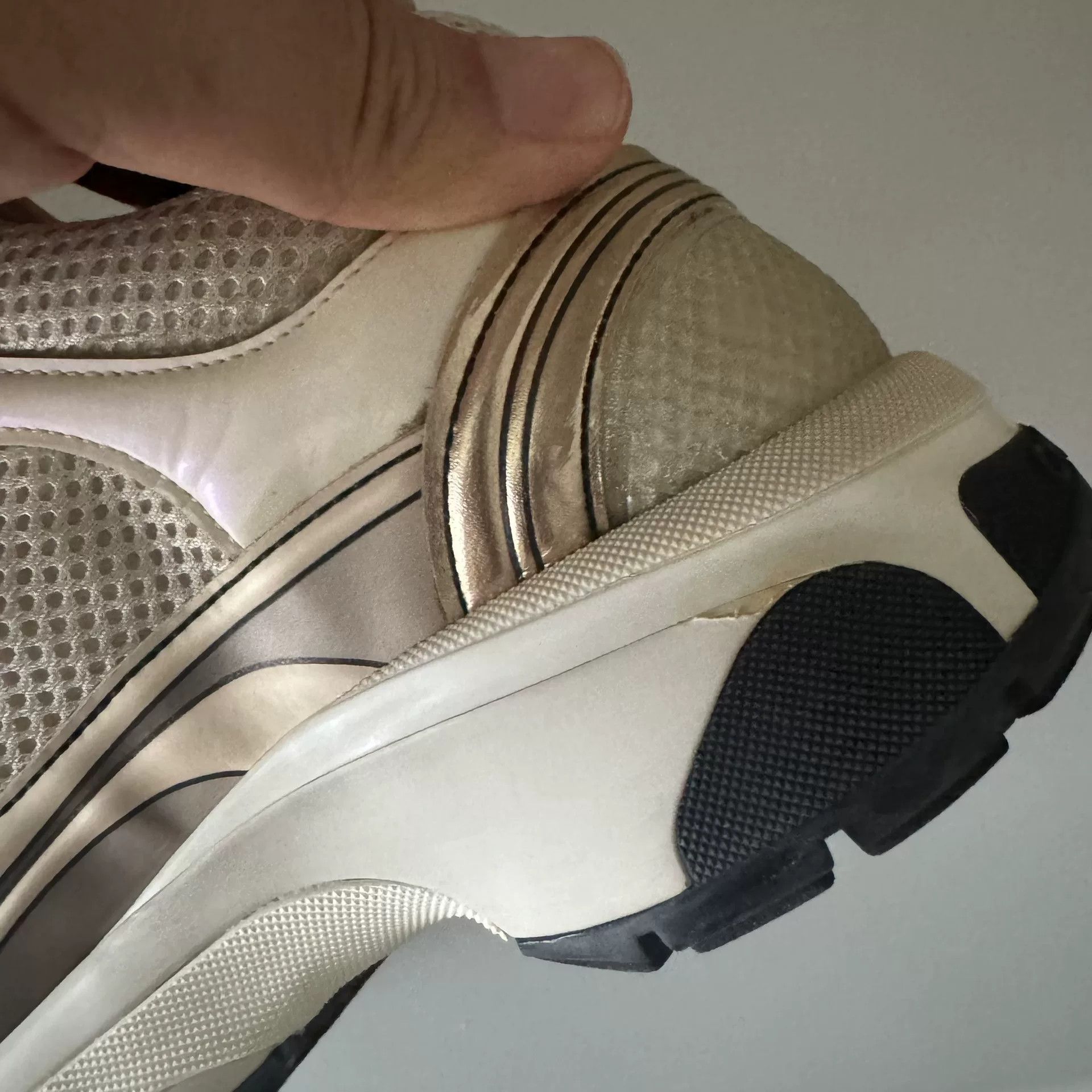 Chanel Chanel Beige Mesh Sneakers Size US 5 / IT 35 - 8 Thumbnail