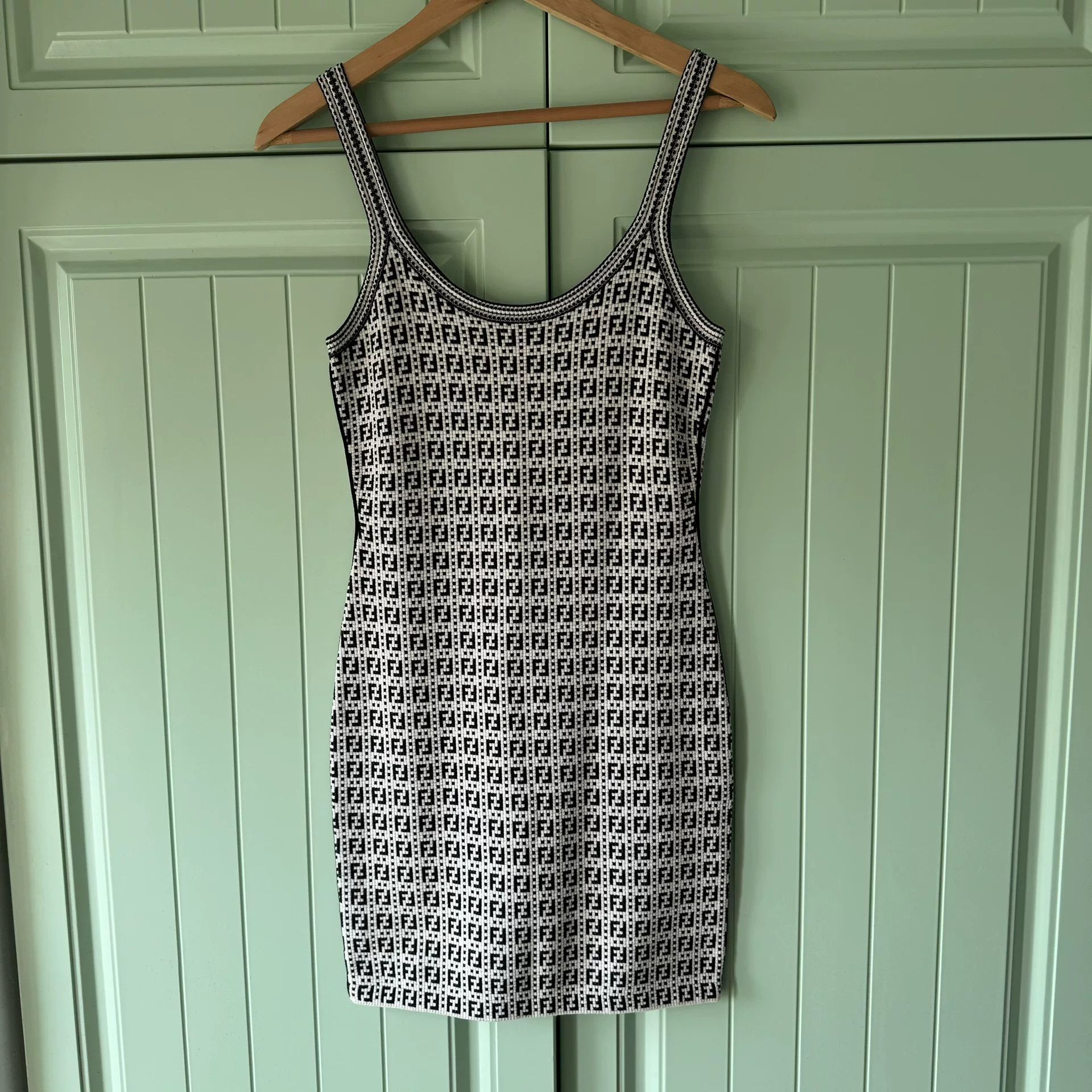 Fendi FENDI FF Logo Sling Dress Size S / US 4 / IT 40 - 2 Thumbnail