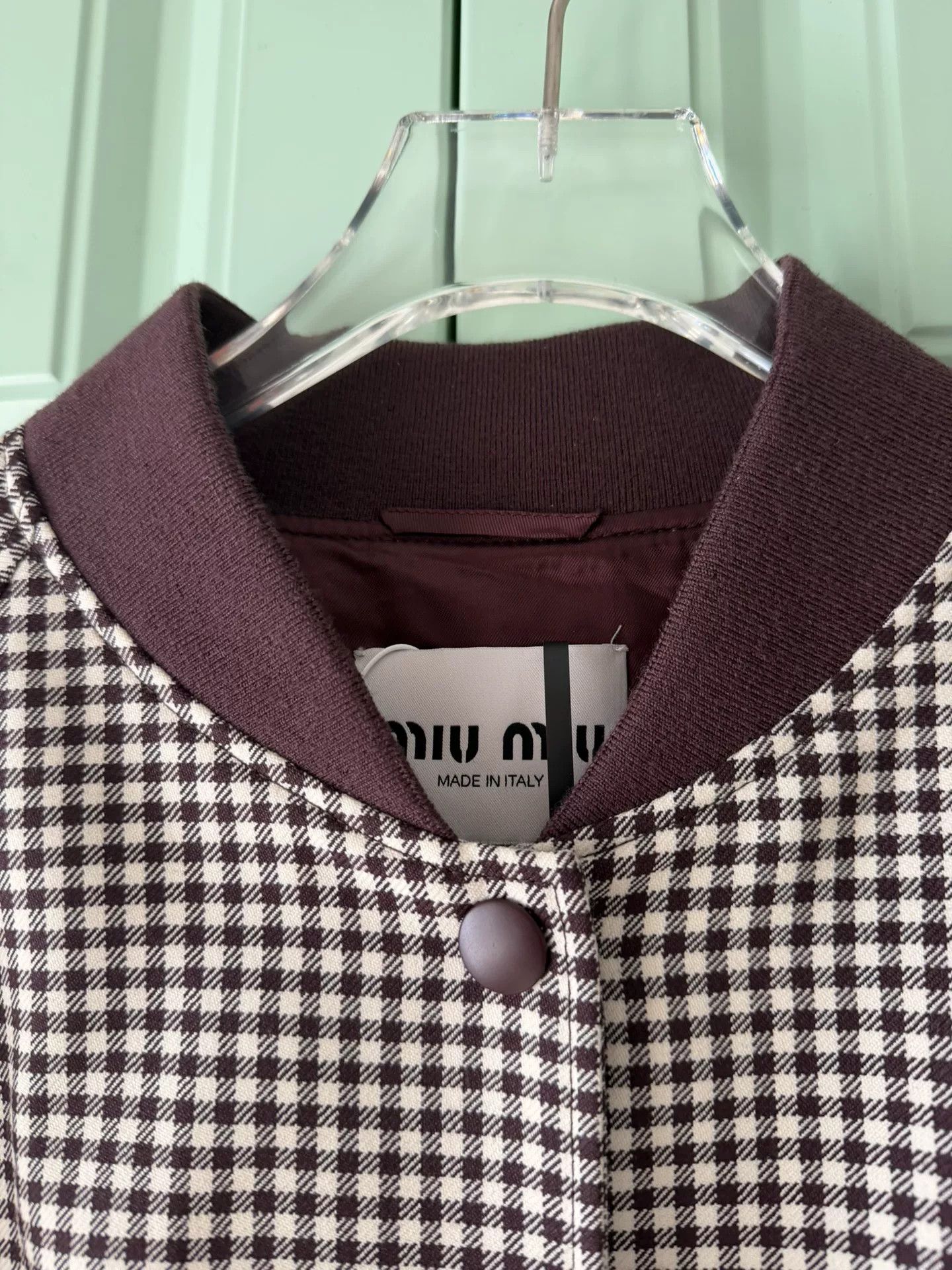 Miu Miu Miu Miu Houndstooth Jacket Size S / US 4 / IT 40 - 7 Thumbnail
