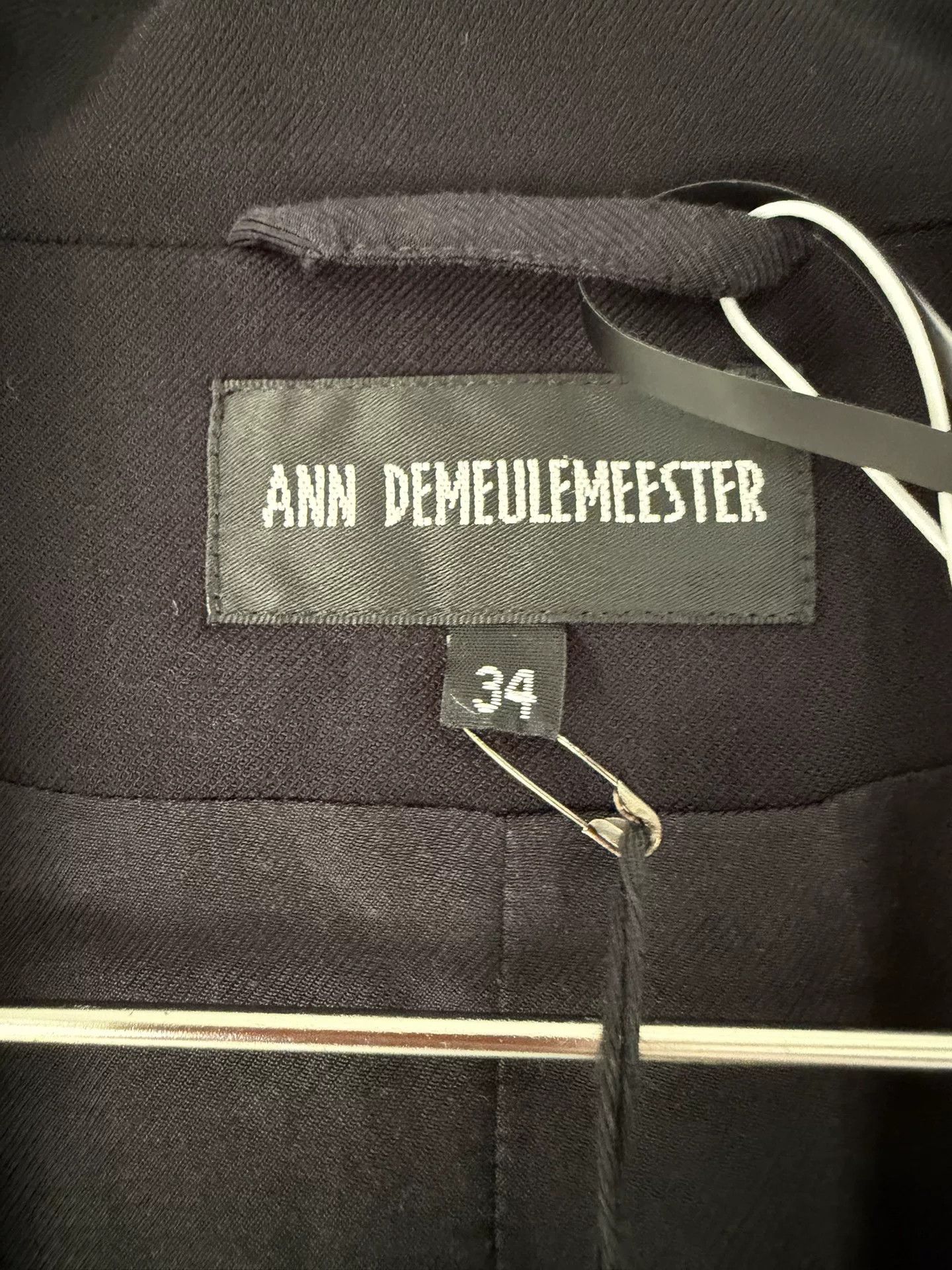 Ann Demeulemeester Ann Demeulemeester Black Blazer Size XXS / US 00 / IT 34 - 3 Thumbnail