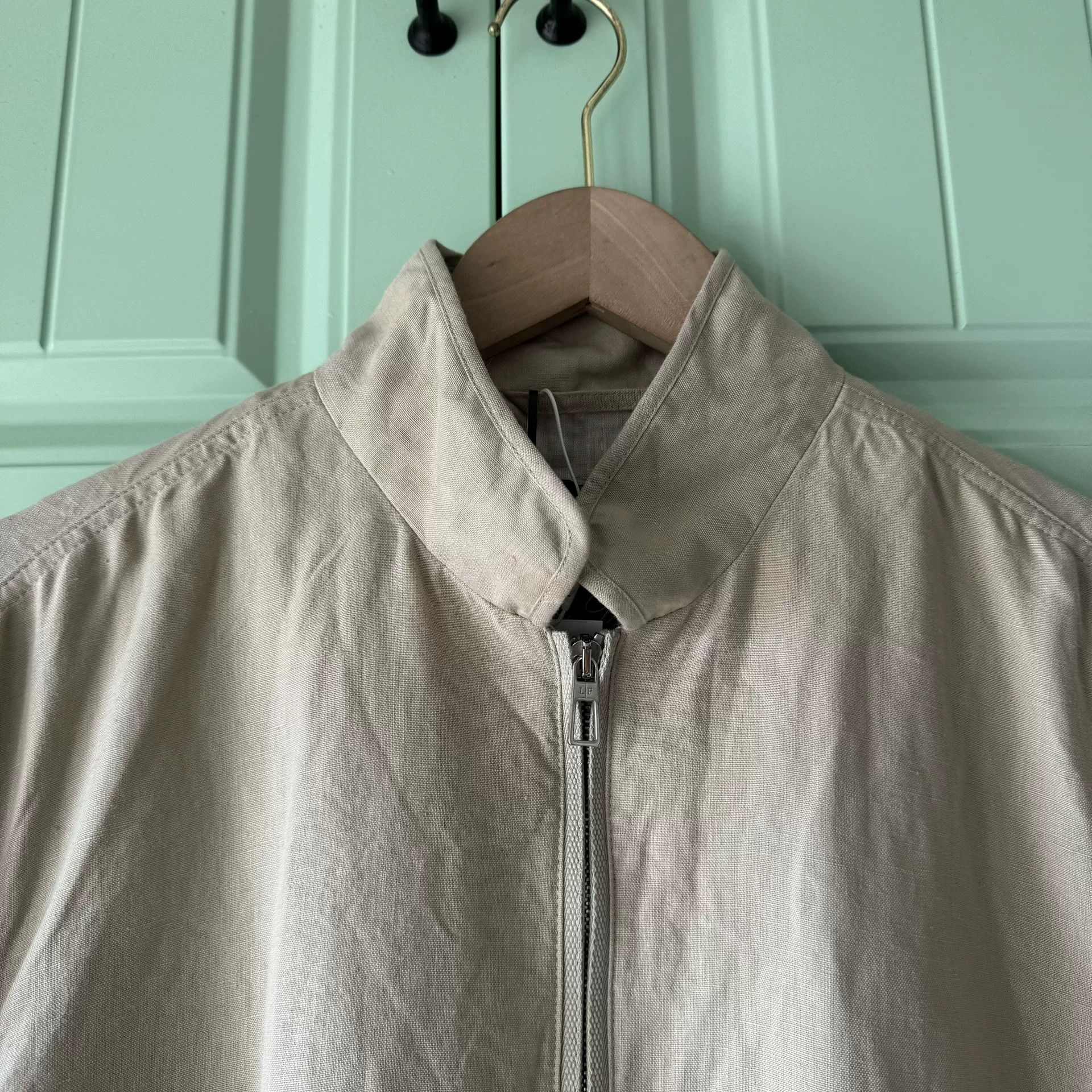 Loro Piana Loro Piana Beige Linen Half-Zip Shirt M Size US M / EU 48-50 / 2 - 9 Thumbnail