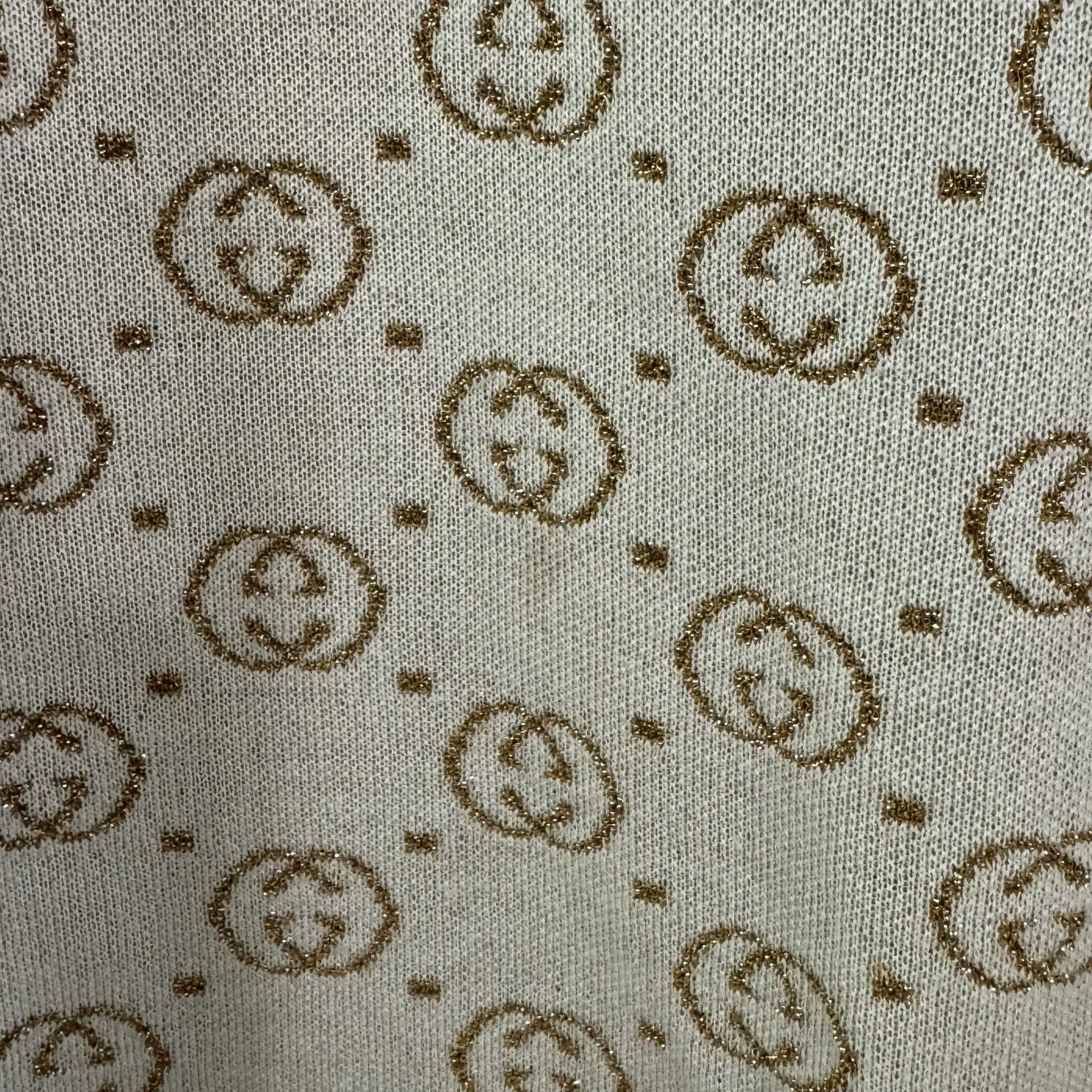 Gucci Gucci Logo All-over Print Wool Long Skirt Size 34" / US 12 / IT 48 - 6 Thumbnail