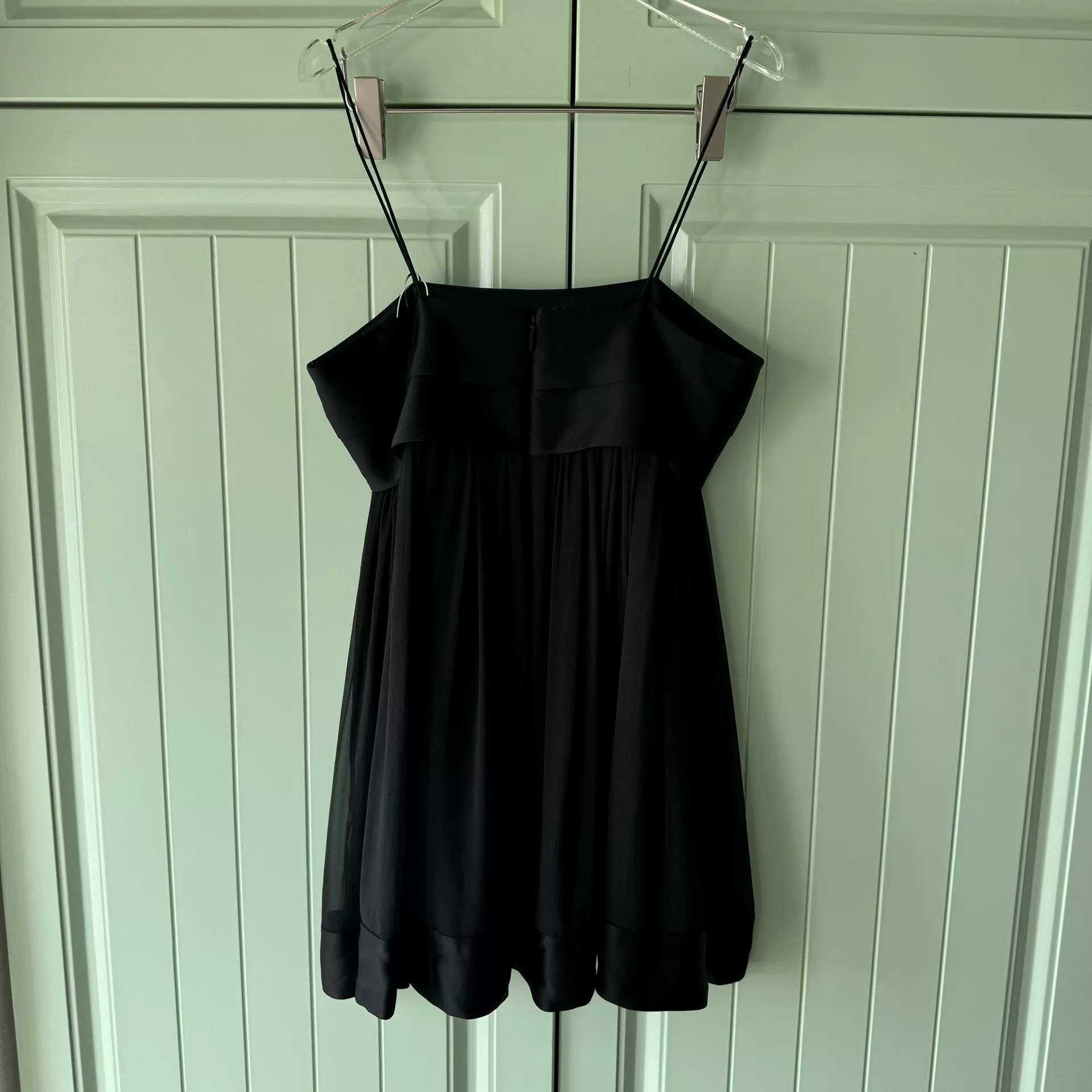 Saint Laurent Paris Saint Laurent Black Slip Dress Size S / US 4 / IT 40 - 2 Thumbnail