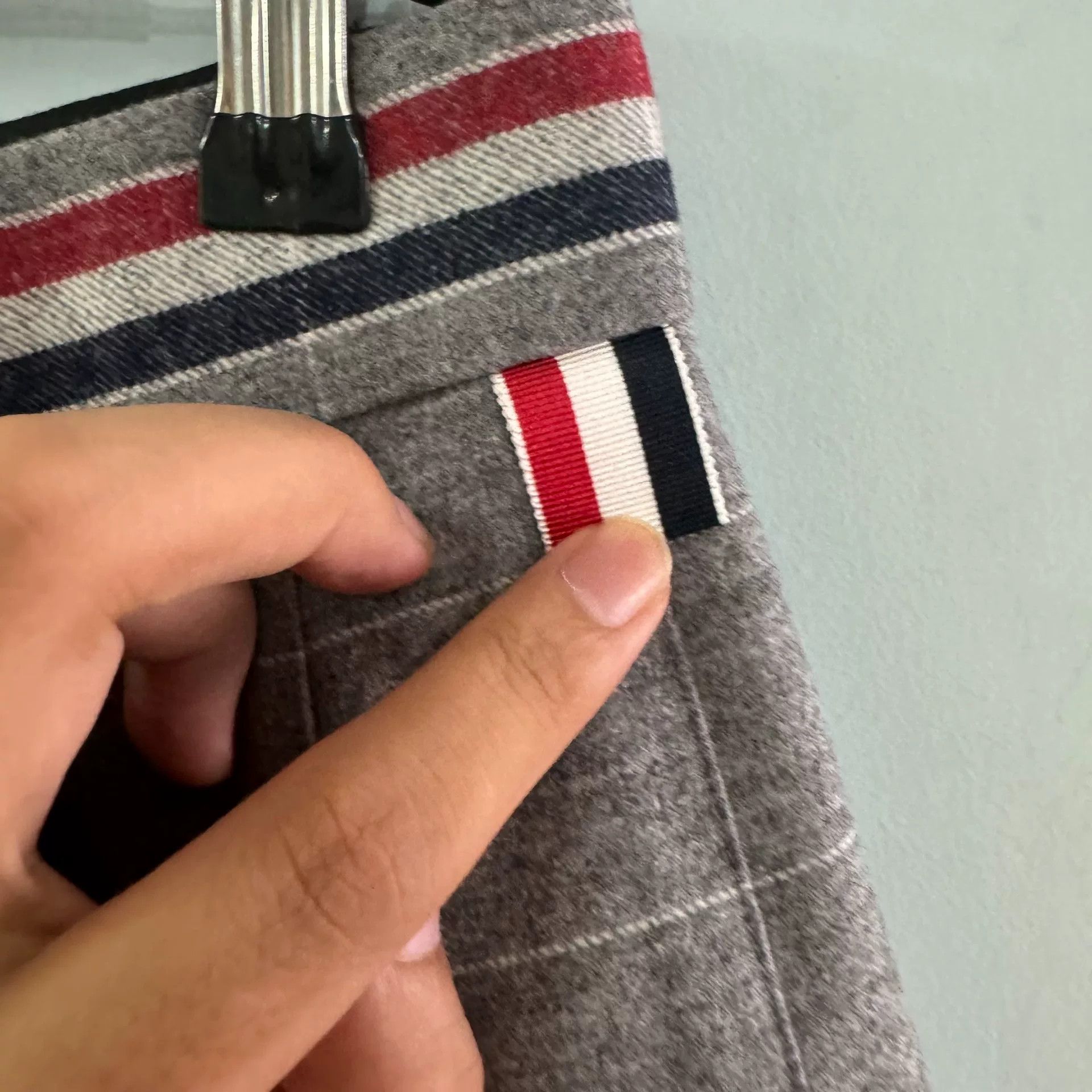 Thom Browne Thom Browne Gray Pleated Mini Skirt Size 40" / US 18 - 9 Thumbnail