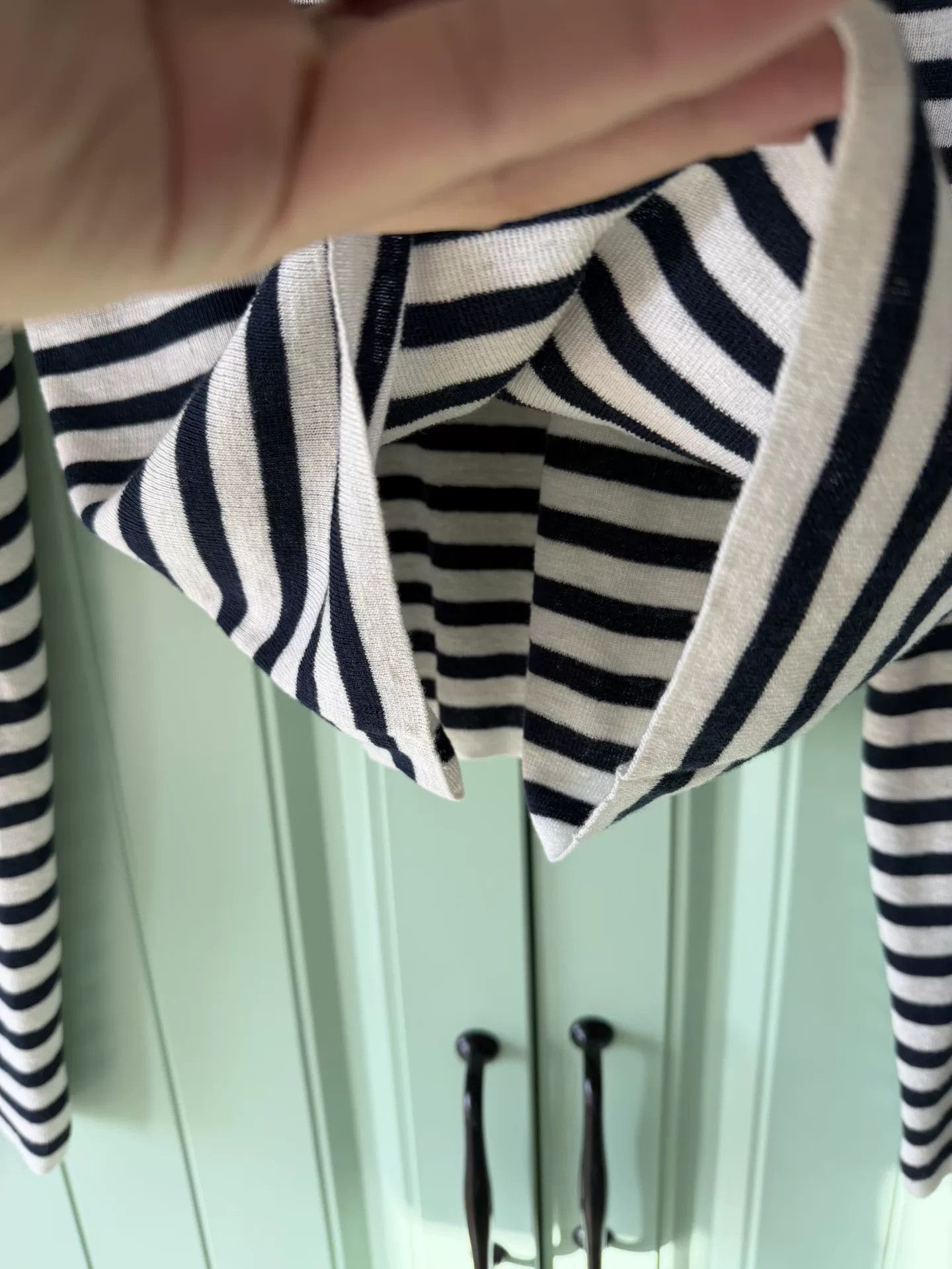 Dior Dior Blue White Striped Knitwear Size S / US 4 / IT 40 - 6 Thumbnail