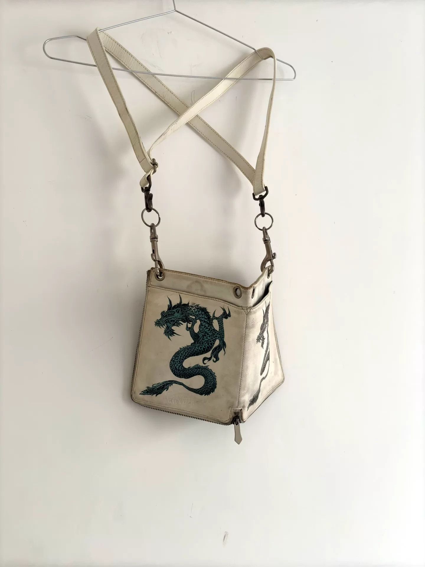 Jean Paul Gaultier 1980s Jean Paul Gaultier Dragon Print Reversible Bag Size ONE SIZE - 2 Thumbnail