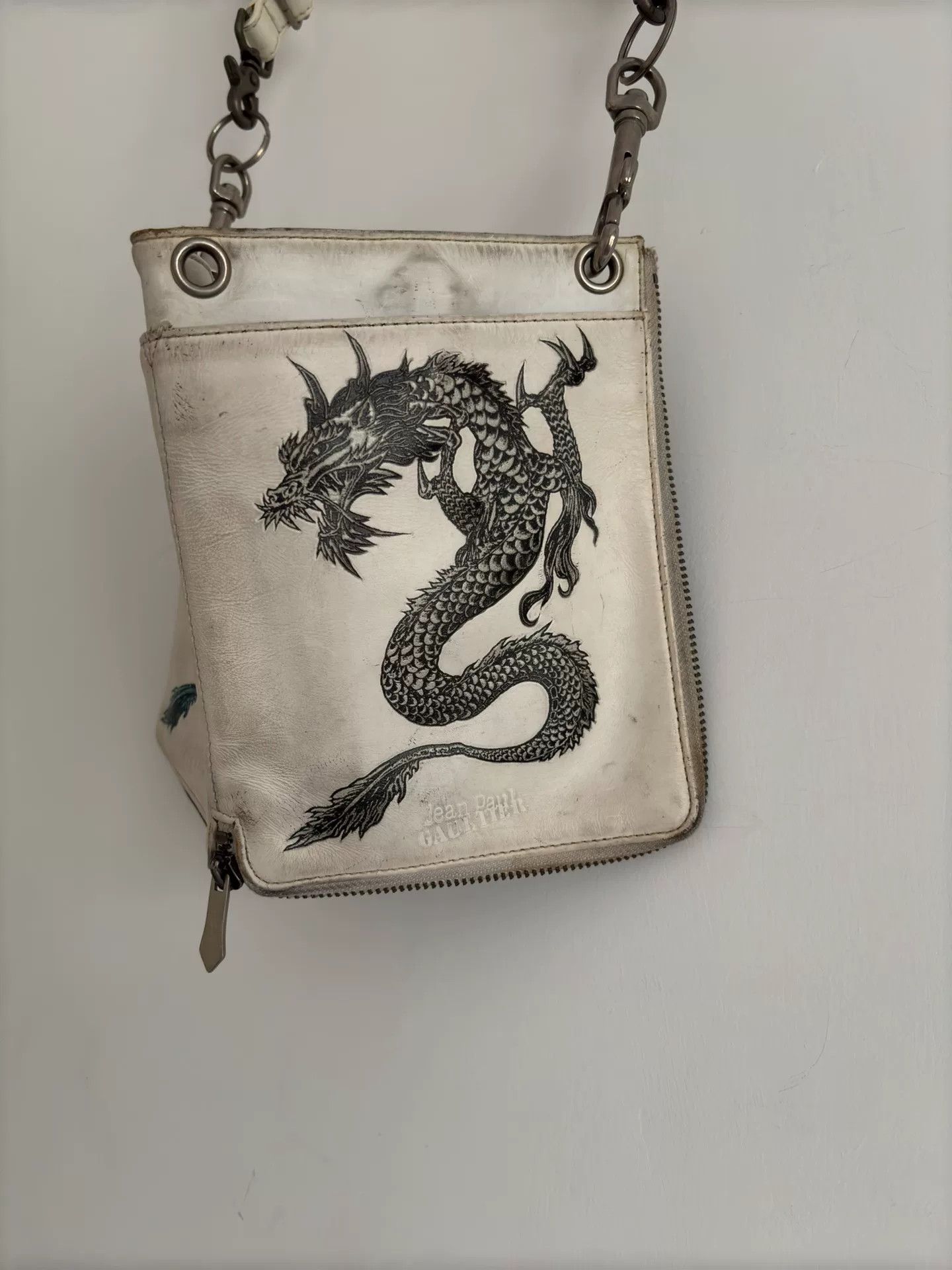 Jean Paul Gaultier 1980s Jean Paul Gaultier Dragon Print Reversible Bag Size ONE SIZE - 4 Thumbnail