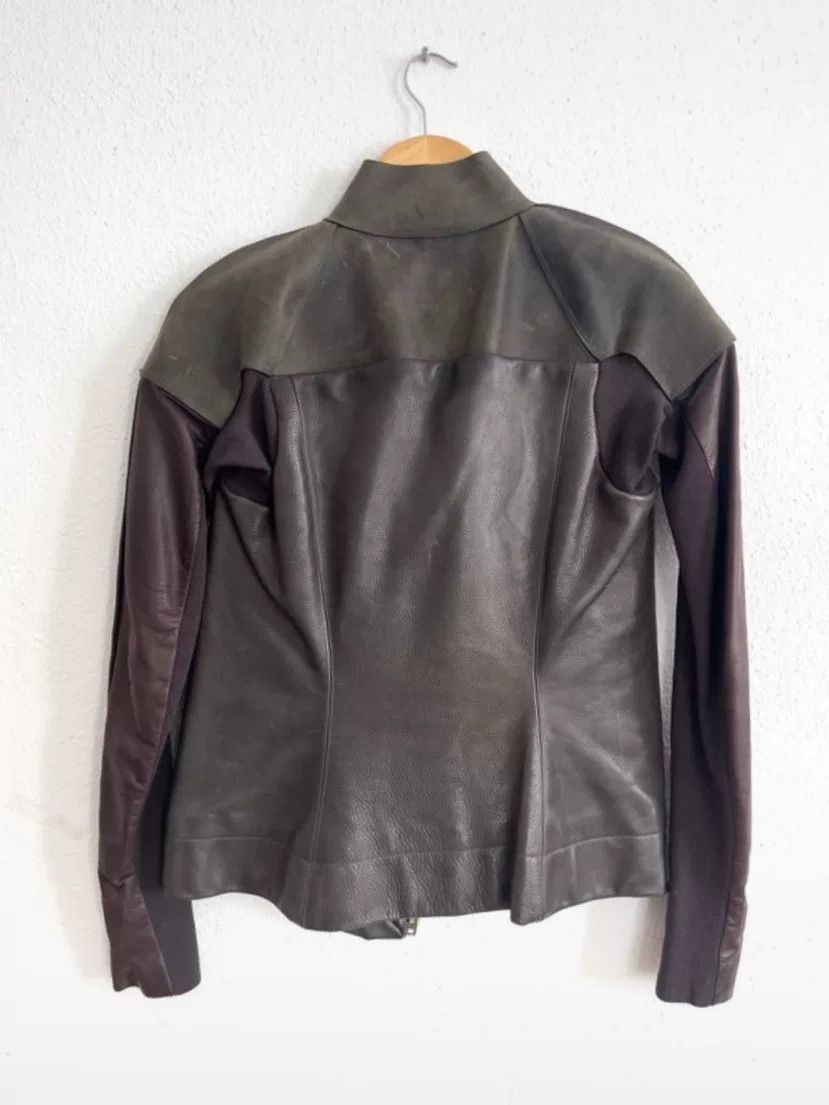 Rick Owens Rick Owens Dark Green Leather Jacket Size US XS / EU 42 / 0 - 3 Thumbnail