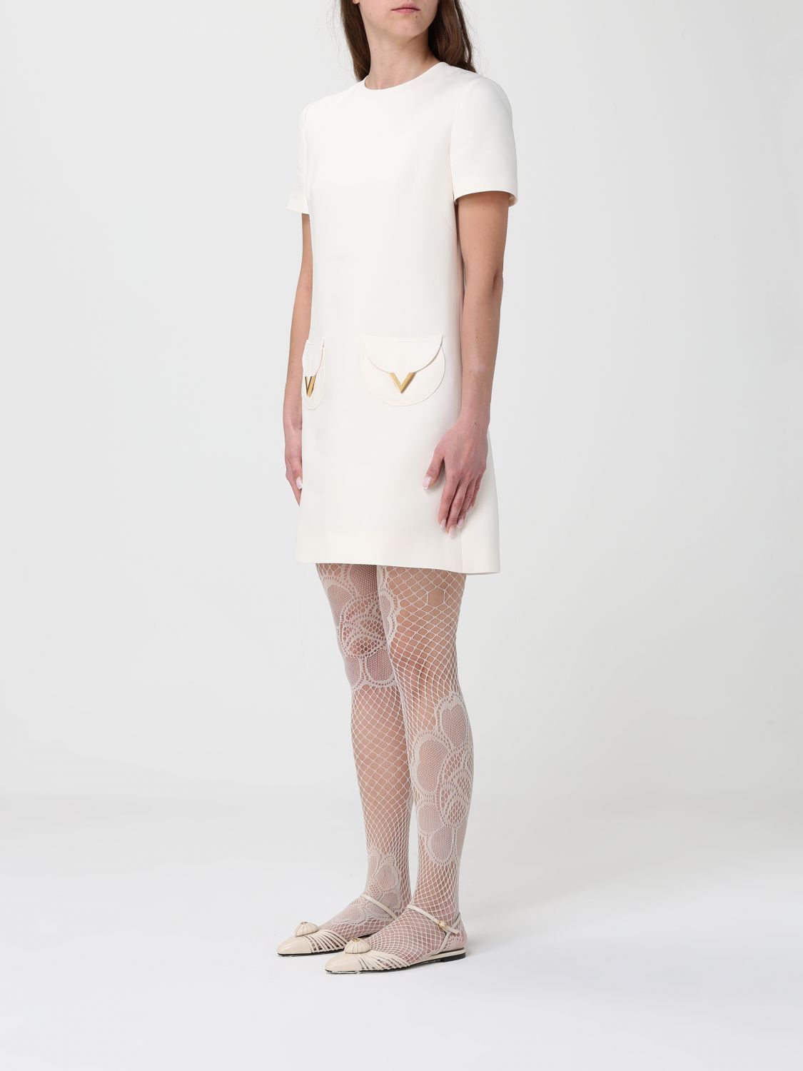 Valentino Valentino Dress Woman Ivory Size M / US 6-8 / IT 42-44 - 3 Thumbnail