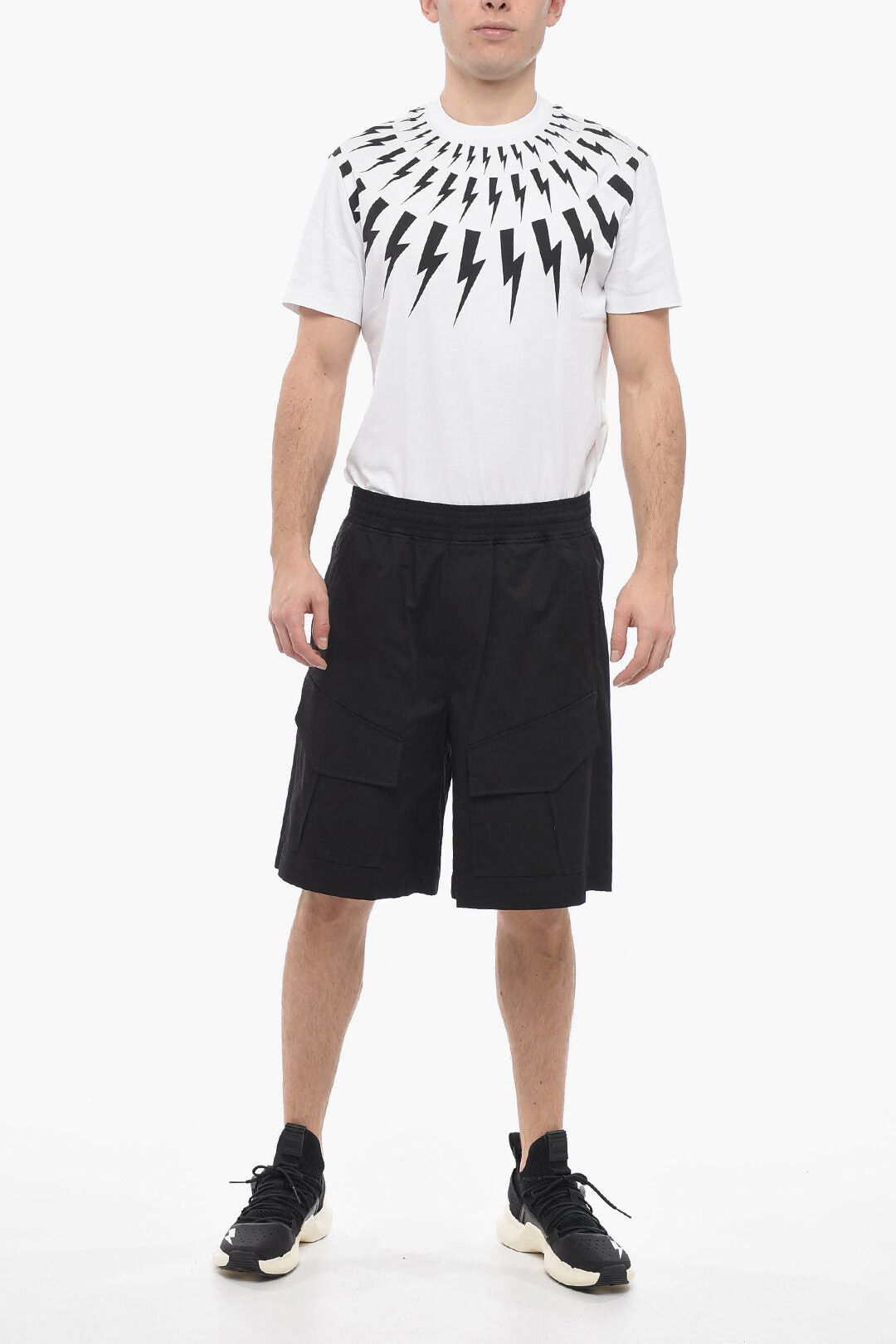 Neil Barrett Cargo Shorts Baggy Fit JORDAN with Flap Pockets Size US 34 / EU 50 - 4 Thumbnail