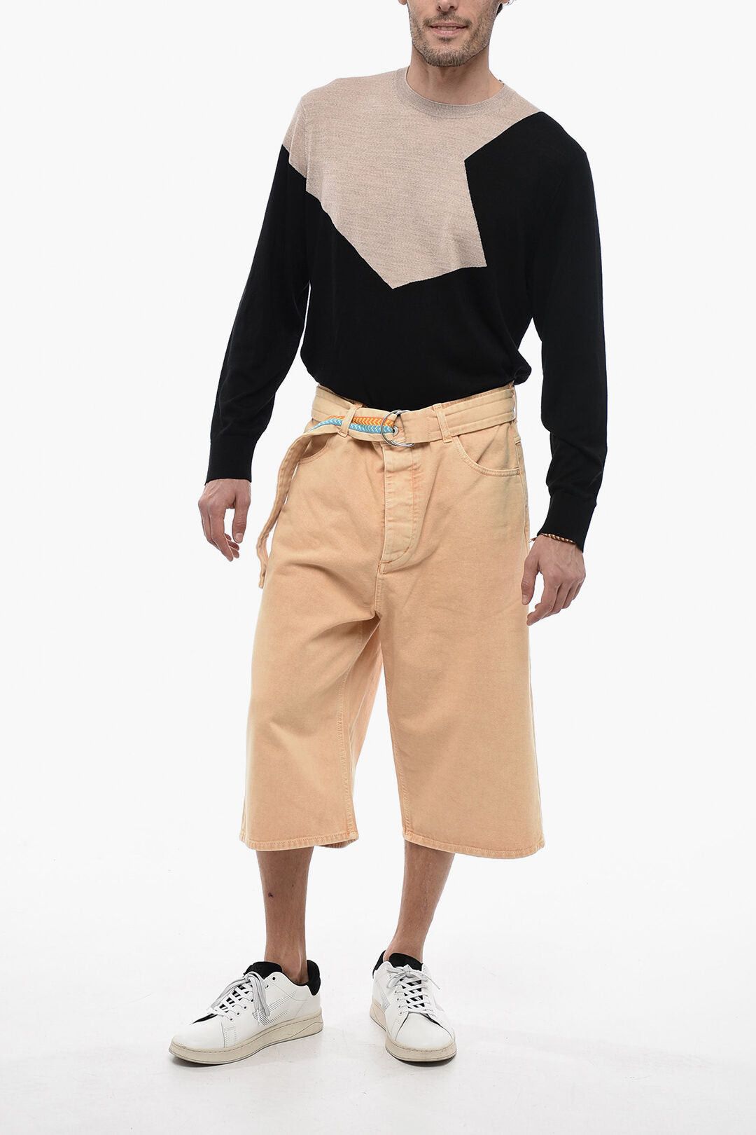 Marcelo Burlon Denim Shorts with Embroidered Belt Size US 31 - 4 Thumbnail