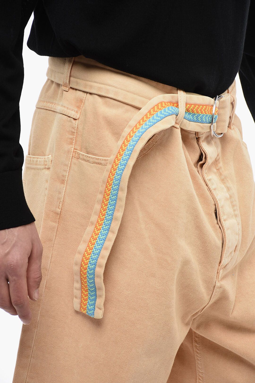 Marcelo Burlon Denim Shorts with Embroidered Belt Size US 31 - 3 Thumbnail