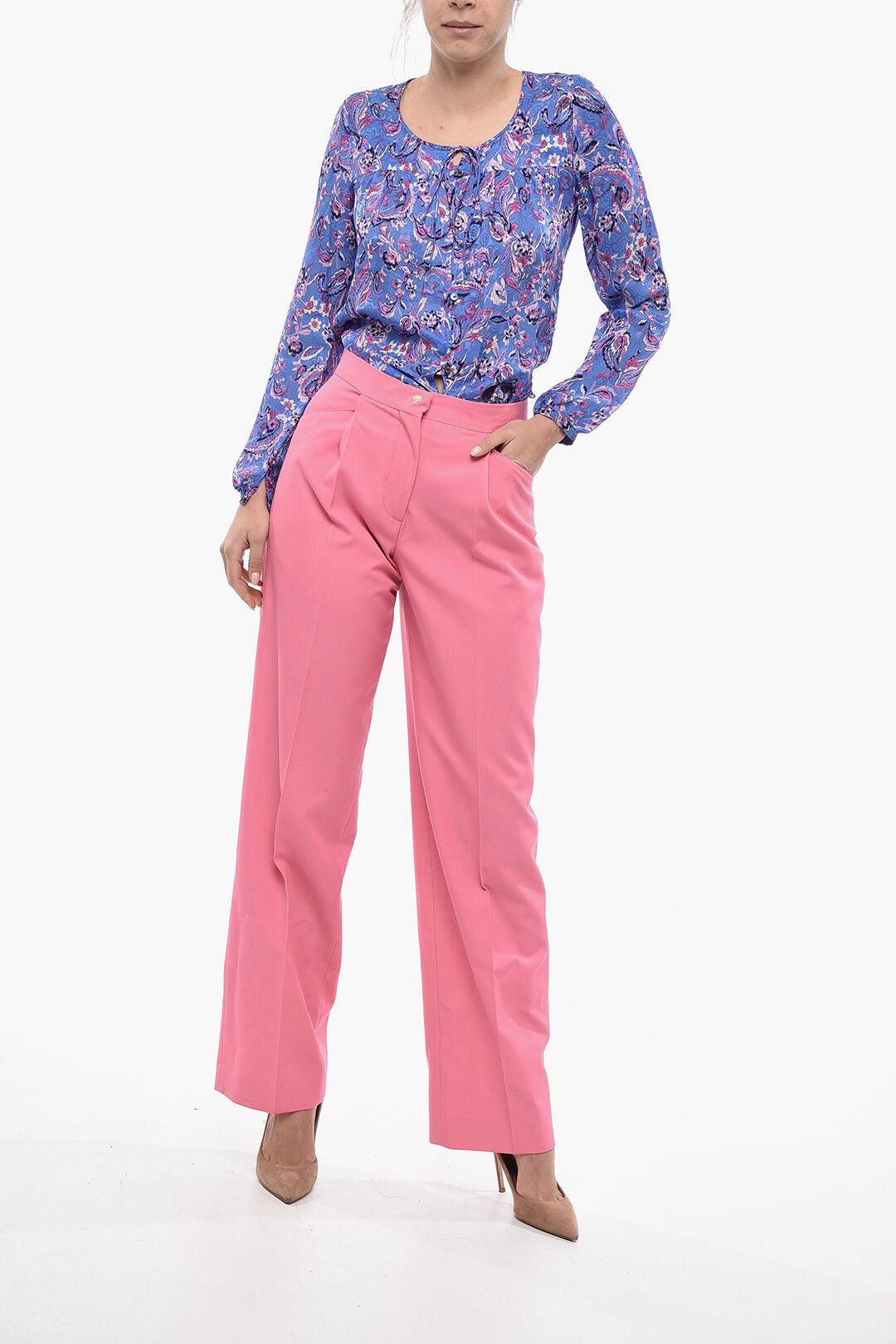 Palm Angels Wide-Fit Trousers MIAMI With Pleats Size 25" / US 0 / IT 36 - 4 Thumbnail