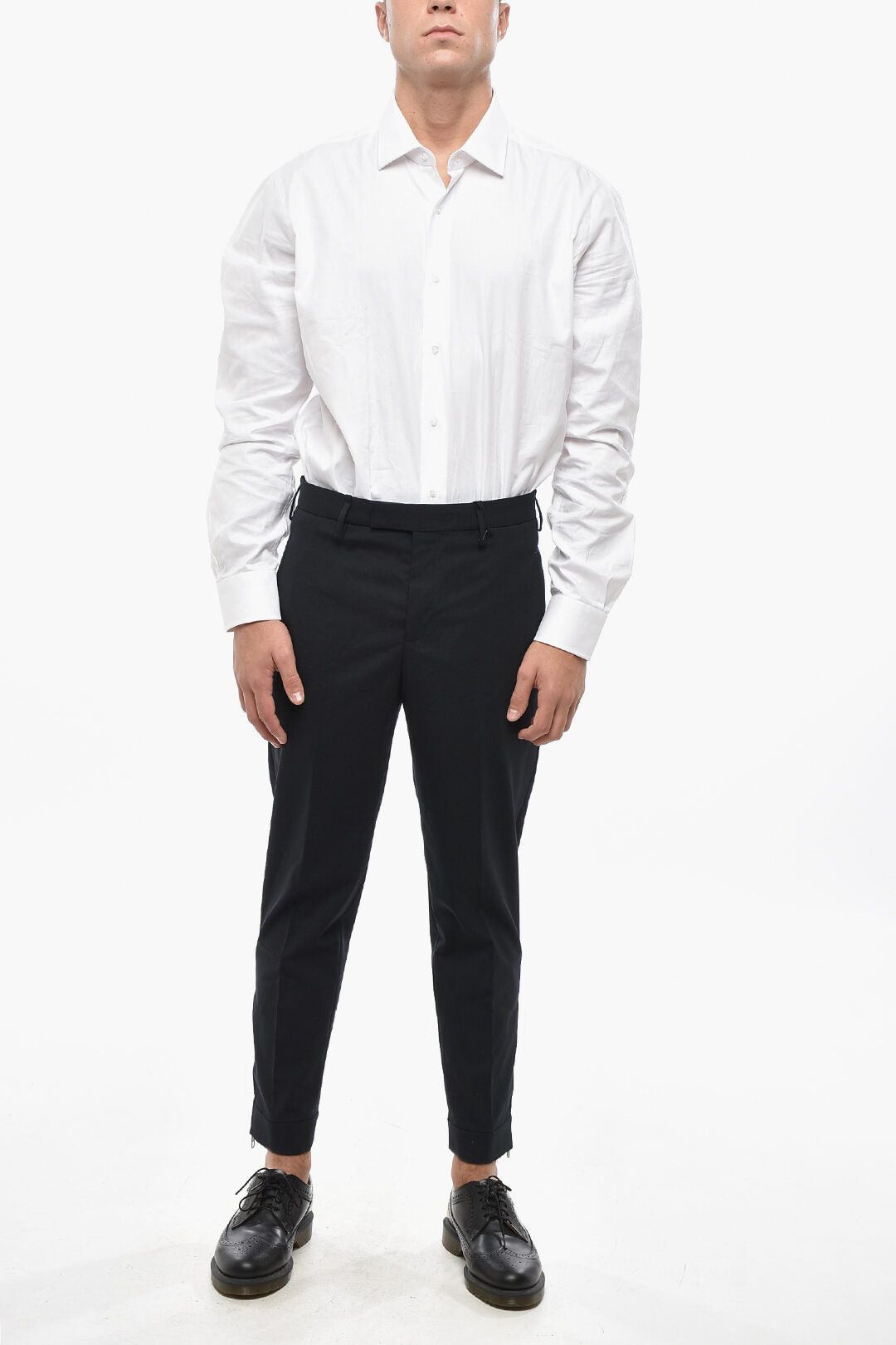Neil Barrett Slim Trousers JAMIE with Zip at Hem Size US 32 / EU 48 - 4 Thumbnail