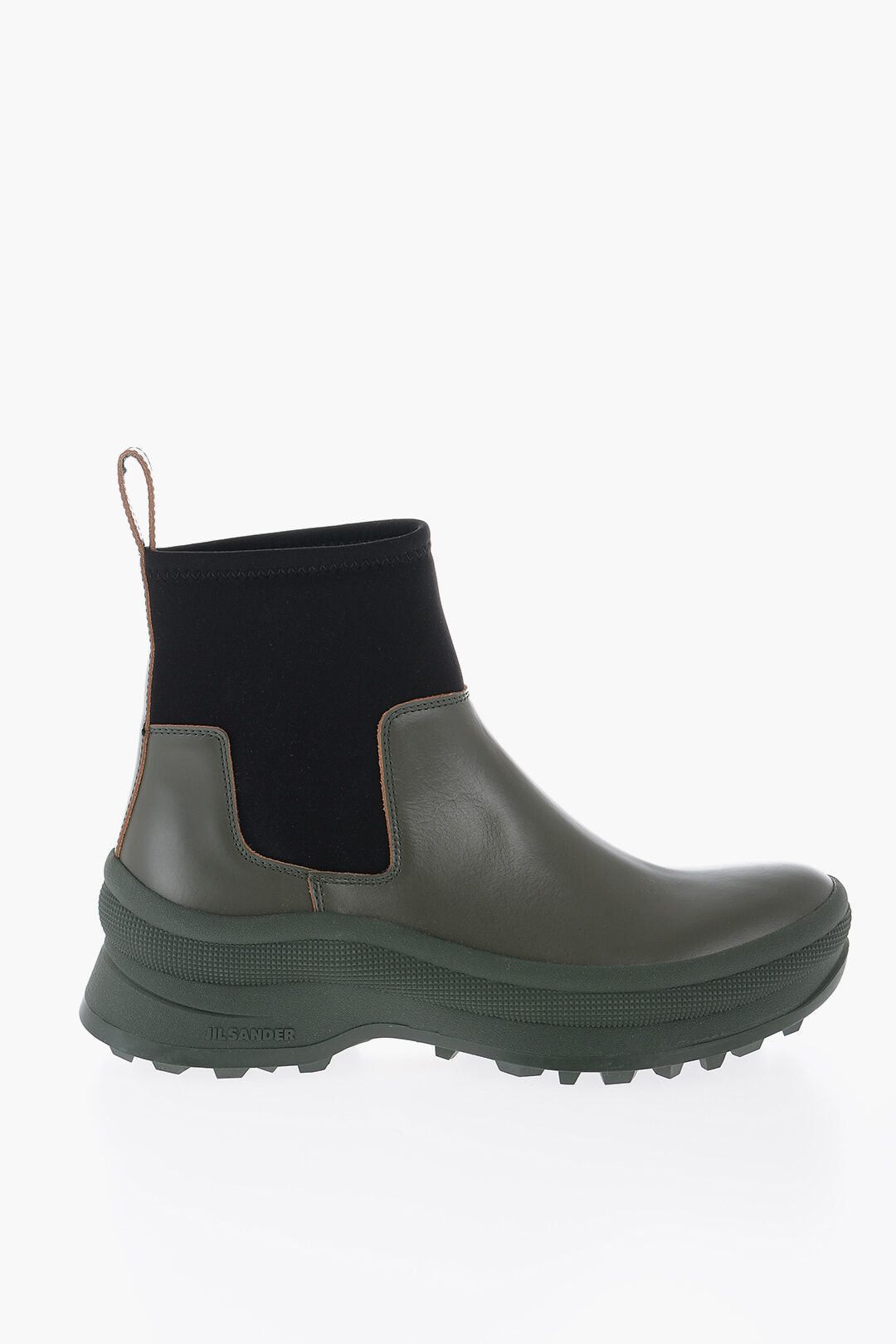 Jil Sander Leather Ankle Boot with Neoprene Insert Size US 7 / EU 40 - 3 Thumbnail