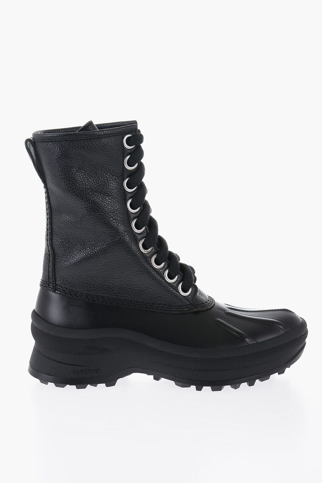 Jil Sander Leather Combat Boots with Vibram Sole Size US 5 / IT 35 - 3 Thumbnail