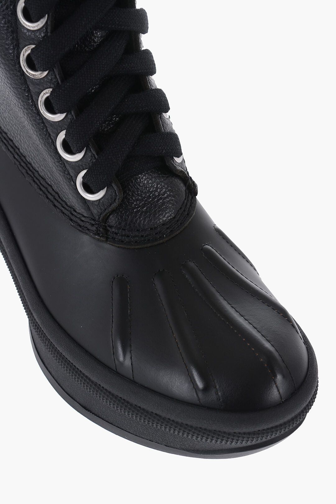 Jil Sander Leather Combat Boots with Vibram Sole Size US 5 / IT 35 - 4 Thumbnail