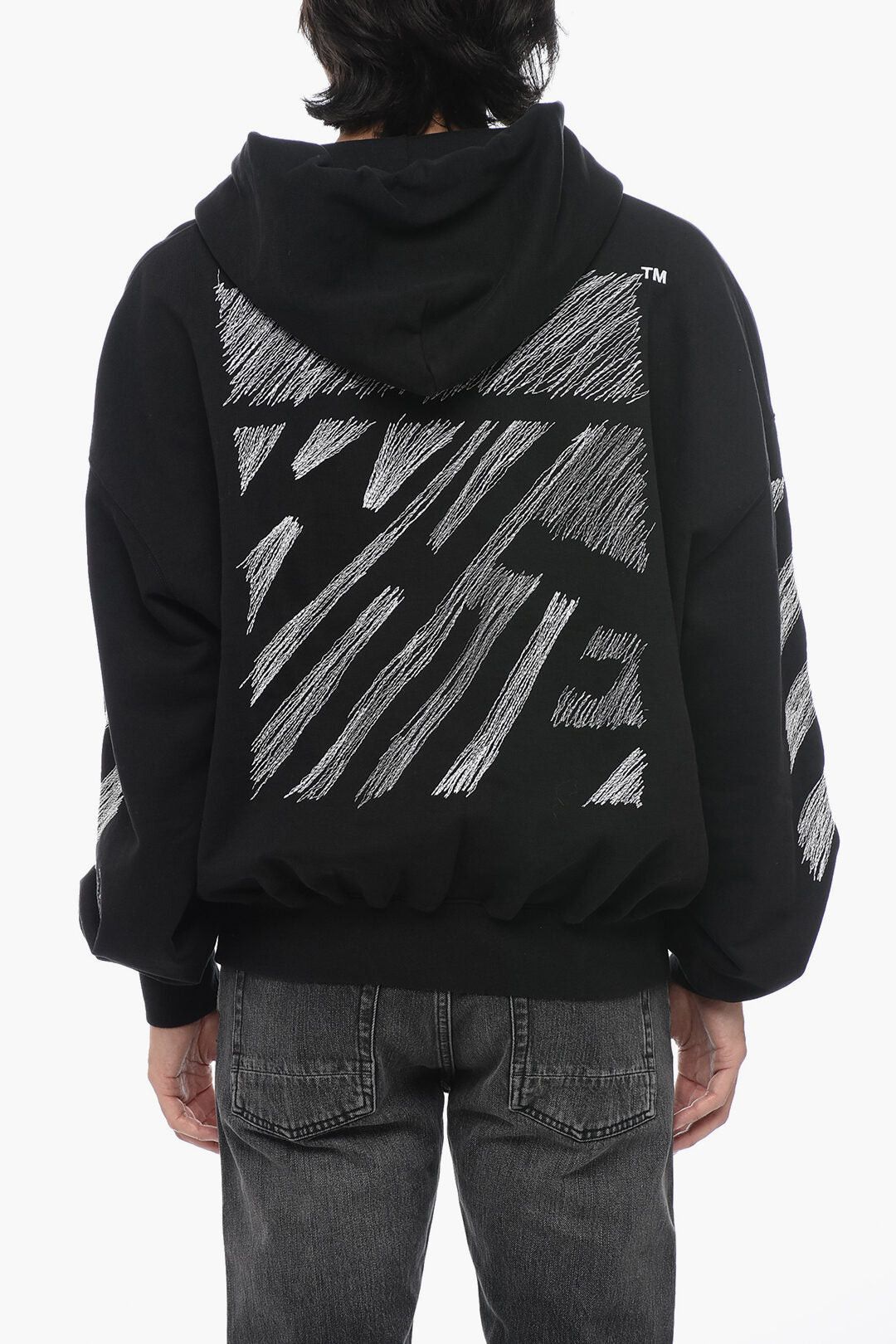 Off-White Cotton Hoodie with Patch Pocket Size US XS / EU 42 / 0 - 2 Thumbnail