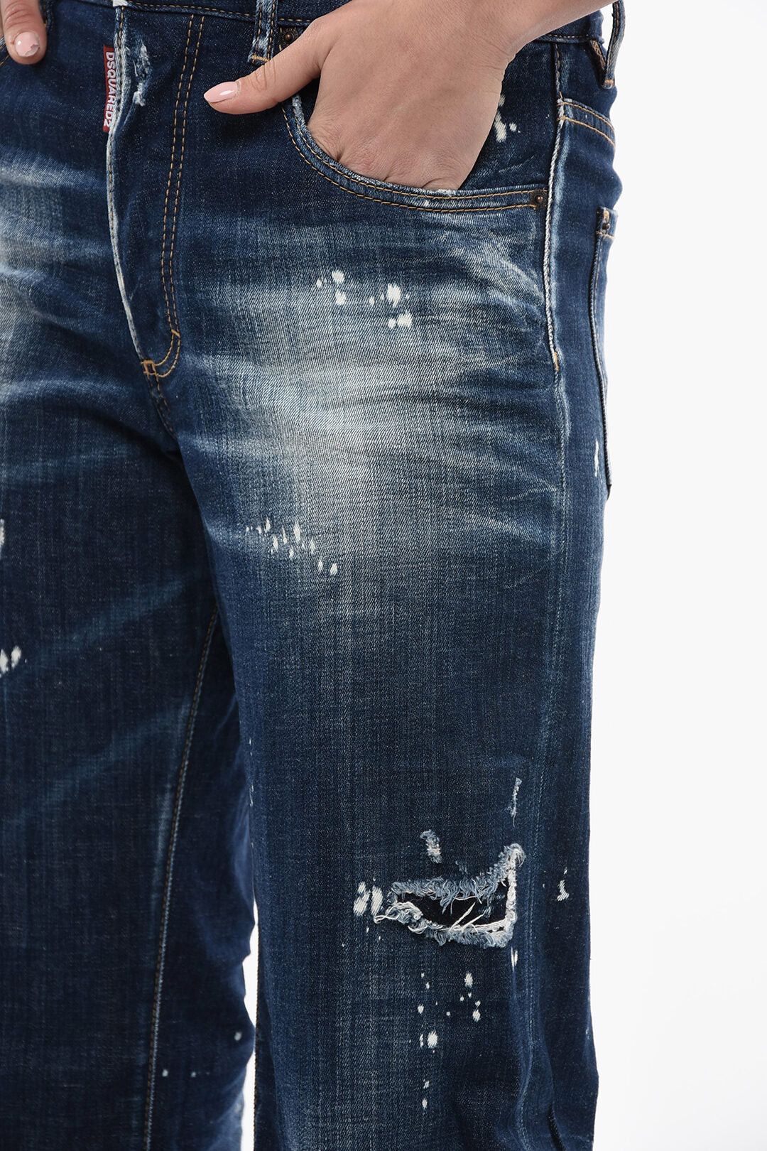 Dsquared2 Straight-Fit Jeans SAN DIEGO with 23cm Vintage Effect Size 30" / US 8 / IT 44 - 3 Thumbnail