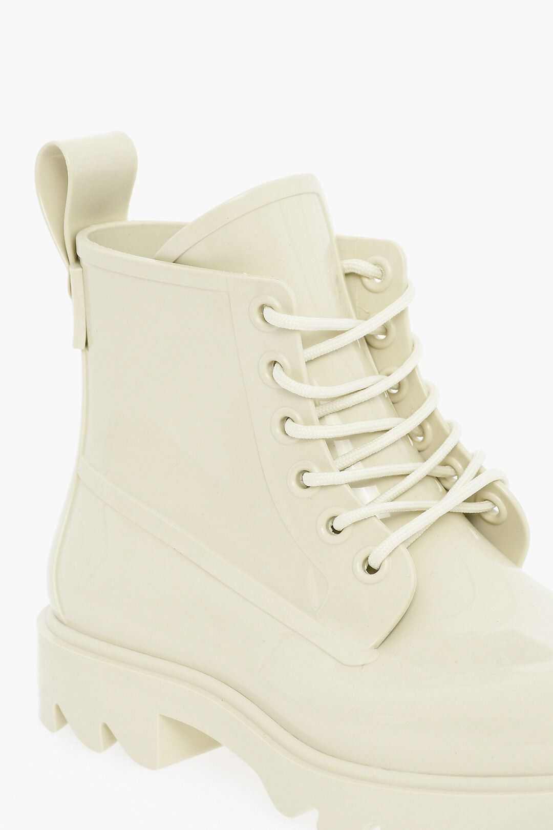 Bottega Veneta Glossy Rubber Combat Boots with Round Toe Size US 11 / IT 41 - 4 Thumbnail