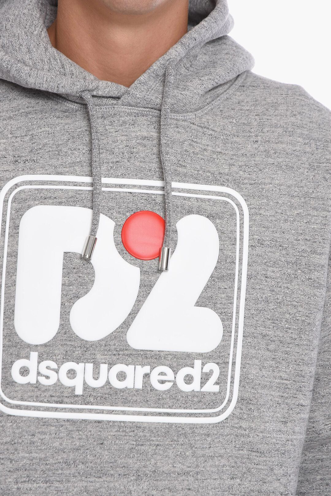 Dsquared2 Printed Hooded Sweatshirt with Melange Effect Size US L / EU 52-54 / 3 - 3 Thumbnail