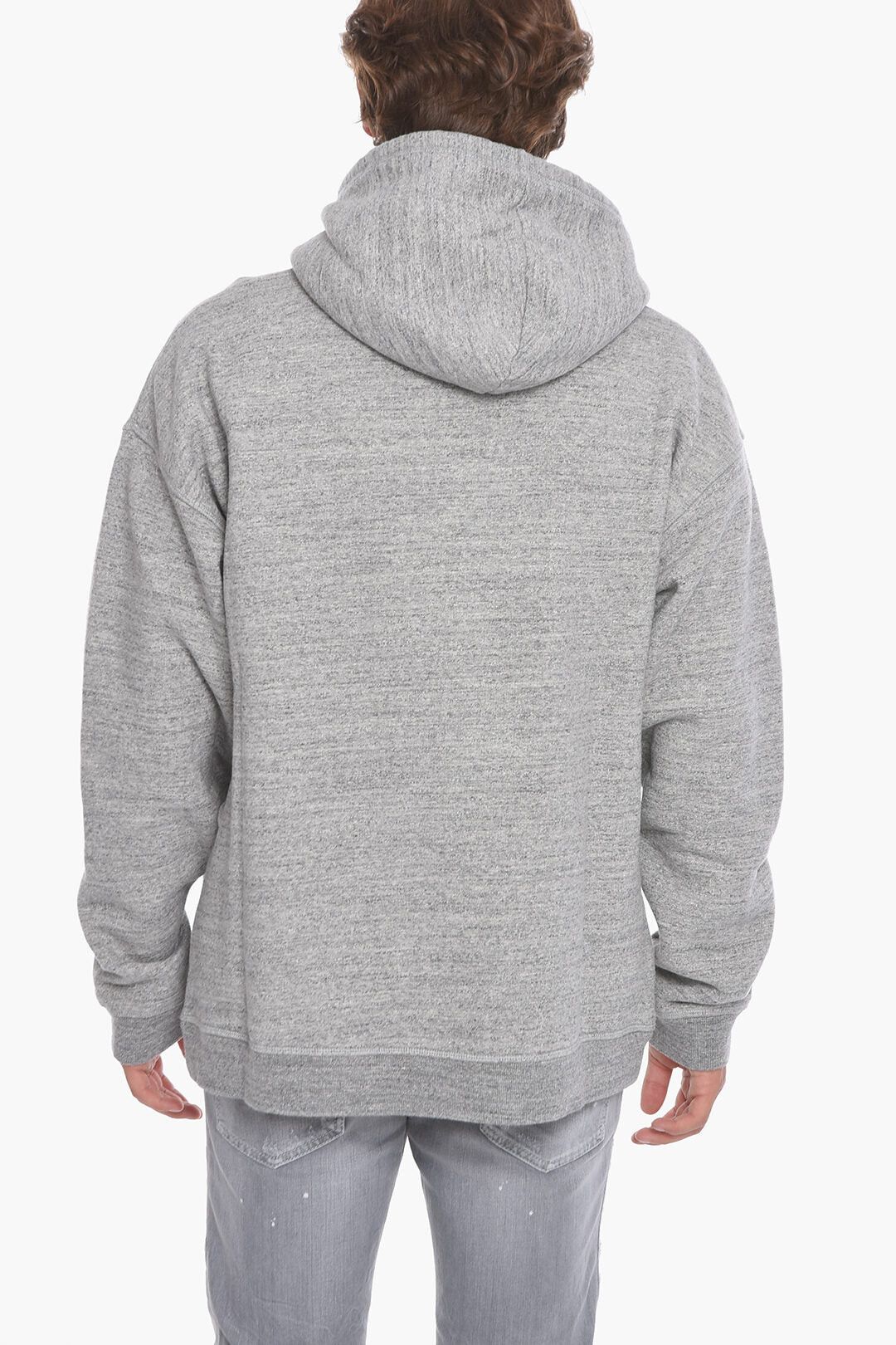 Dsquared2 Printed Hooded Sweatshirt with Melange Effect Size US M / EU 48-50 / 2 - 2 Thumbnail