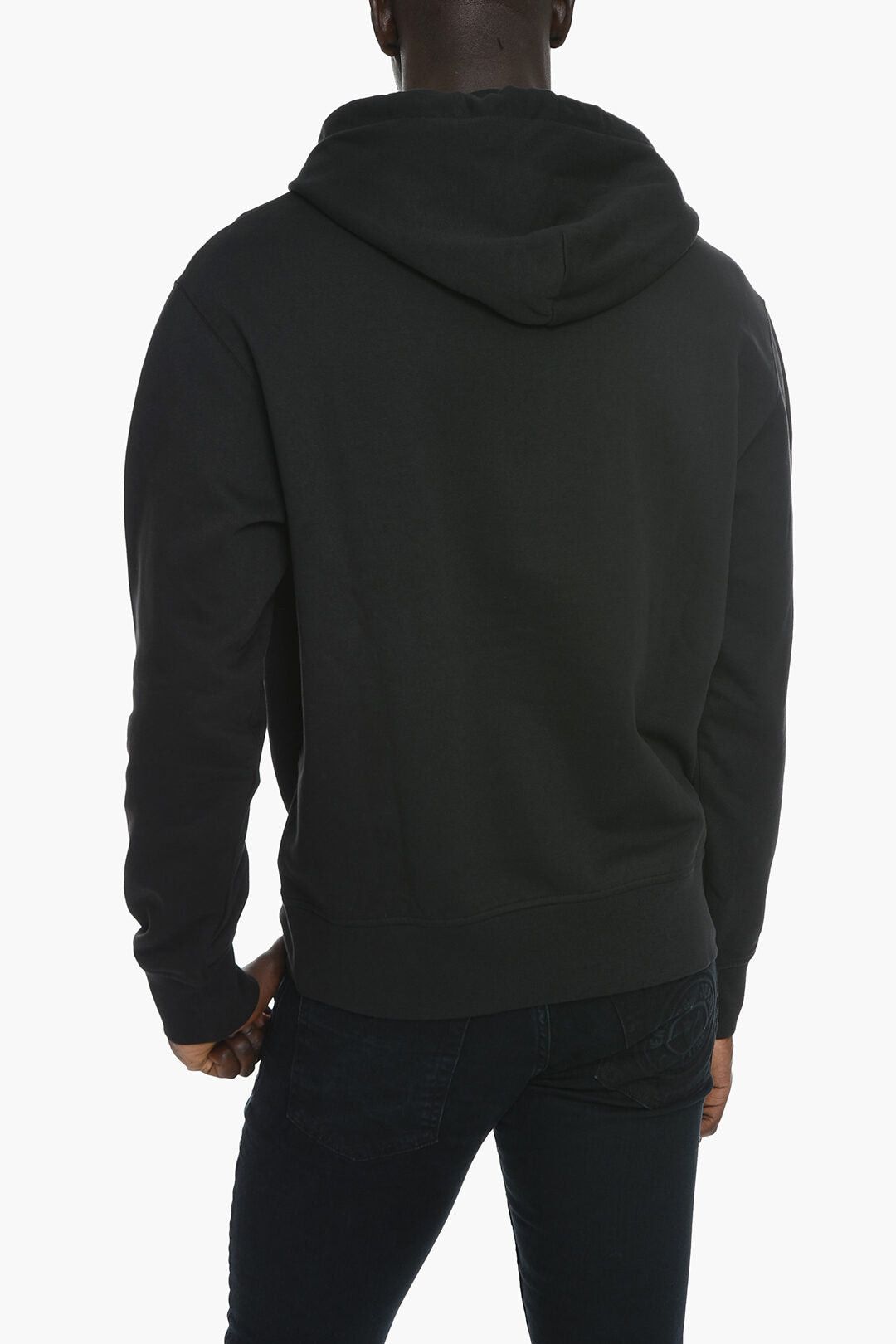 Versace JEANS COUTURE Brushed Cotton Hoodie with Baroque Print Decorated with Strass Size US S / EU 44-46 / 1 - 2 Thumbnail