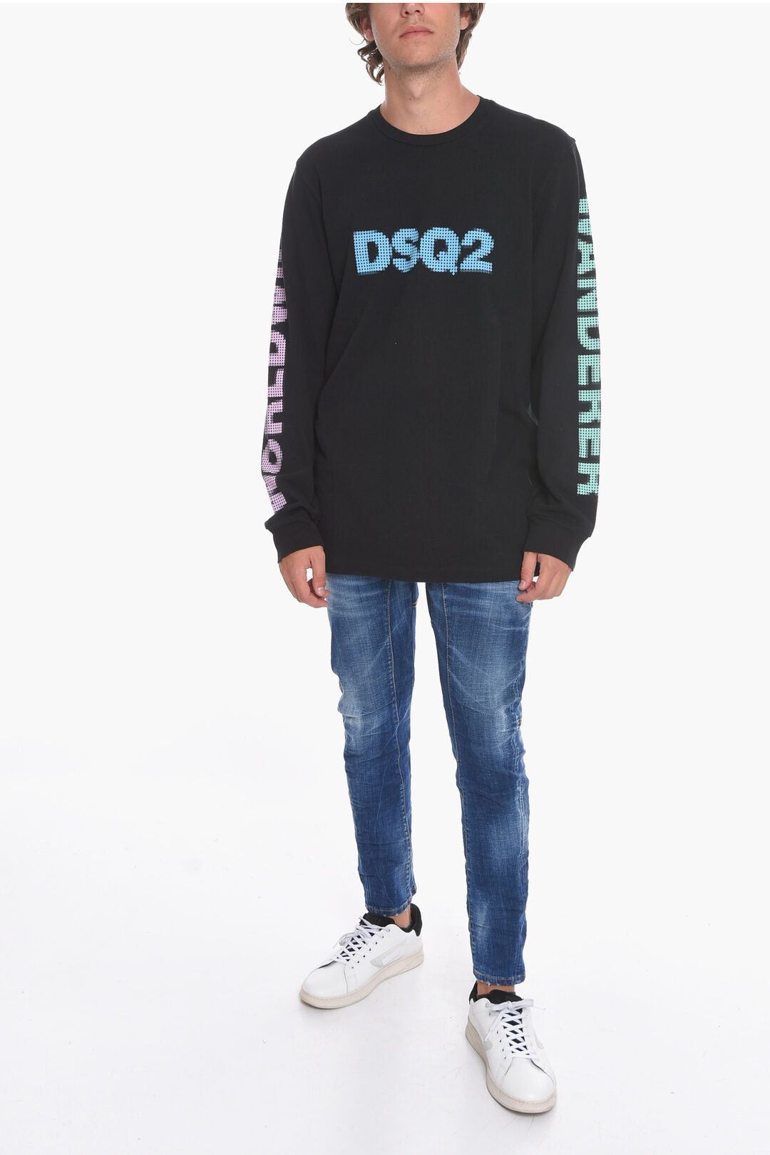 Dsquared2 Crewneck Sweatshirt with Logo Print Size US M / EU 48-50 / 2 - 4 Thumbnail