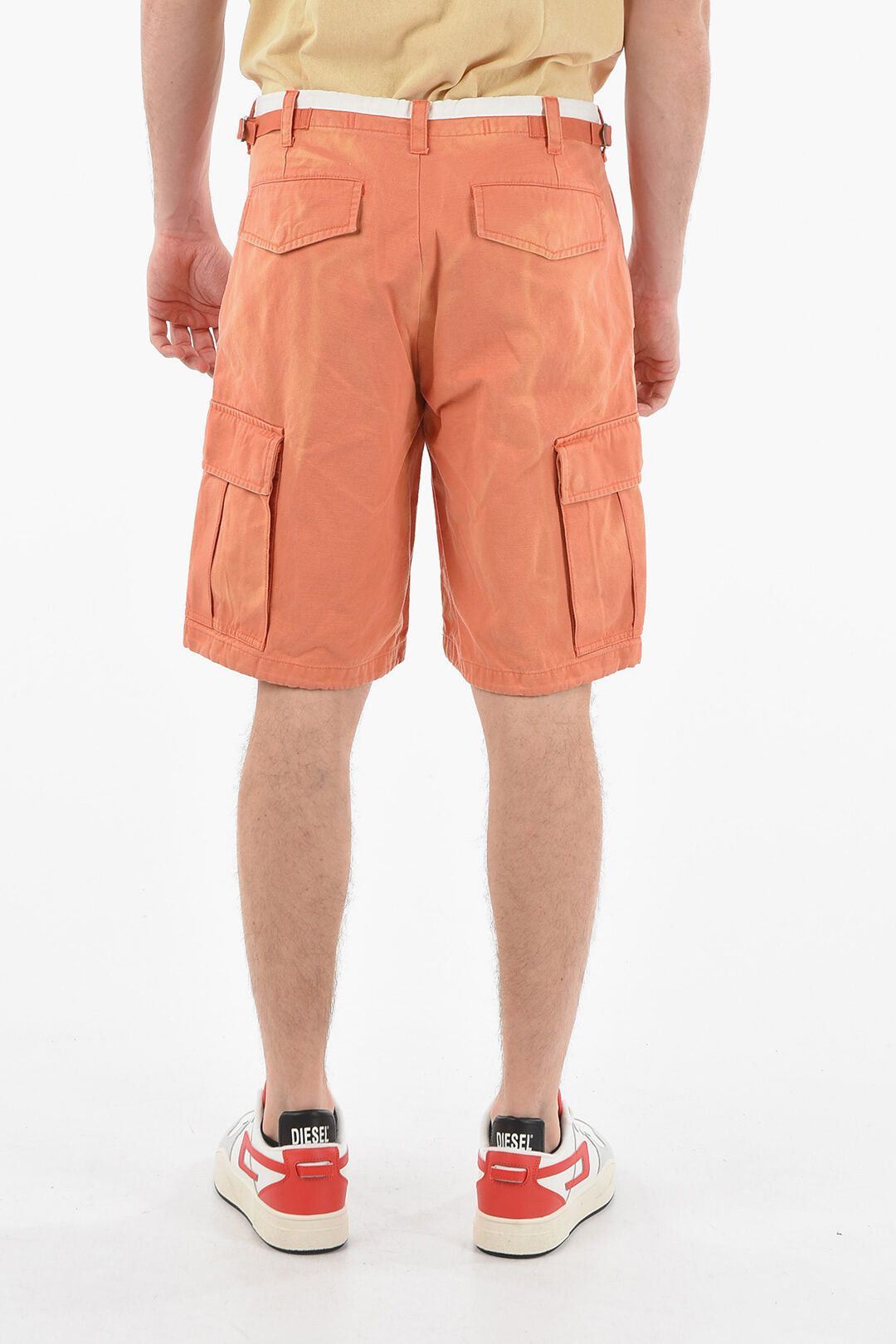Diesel Cotton Cargo Shorts P-ATLAN with Belt Loops Size US 31 - 2 Thumbnail