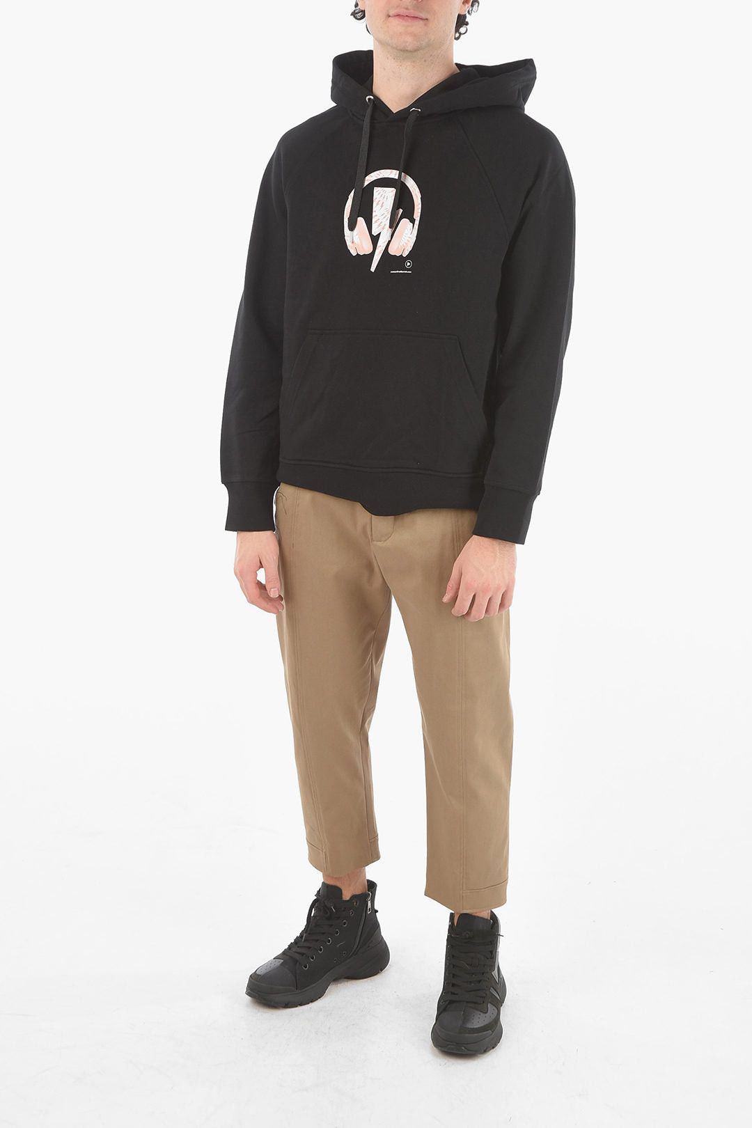 Neil Barrett Sweatshirt D.J. BOLT with Printed Logo and Hood Size US S / EU 44-46 / 1 - 4 Thumbnail