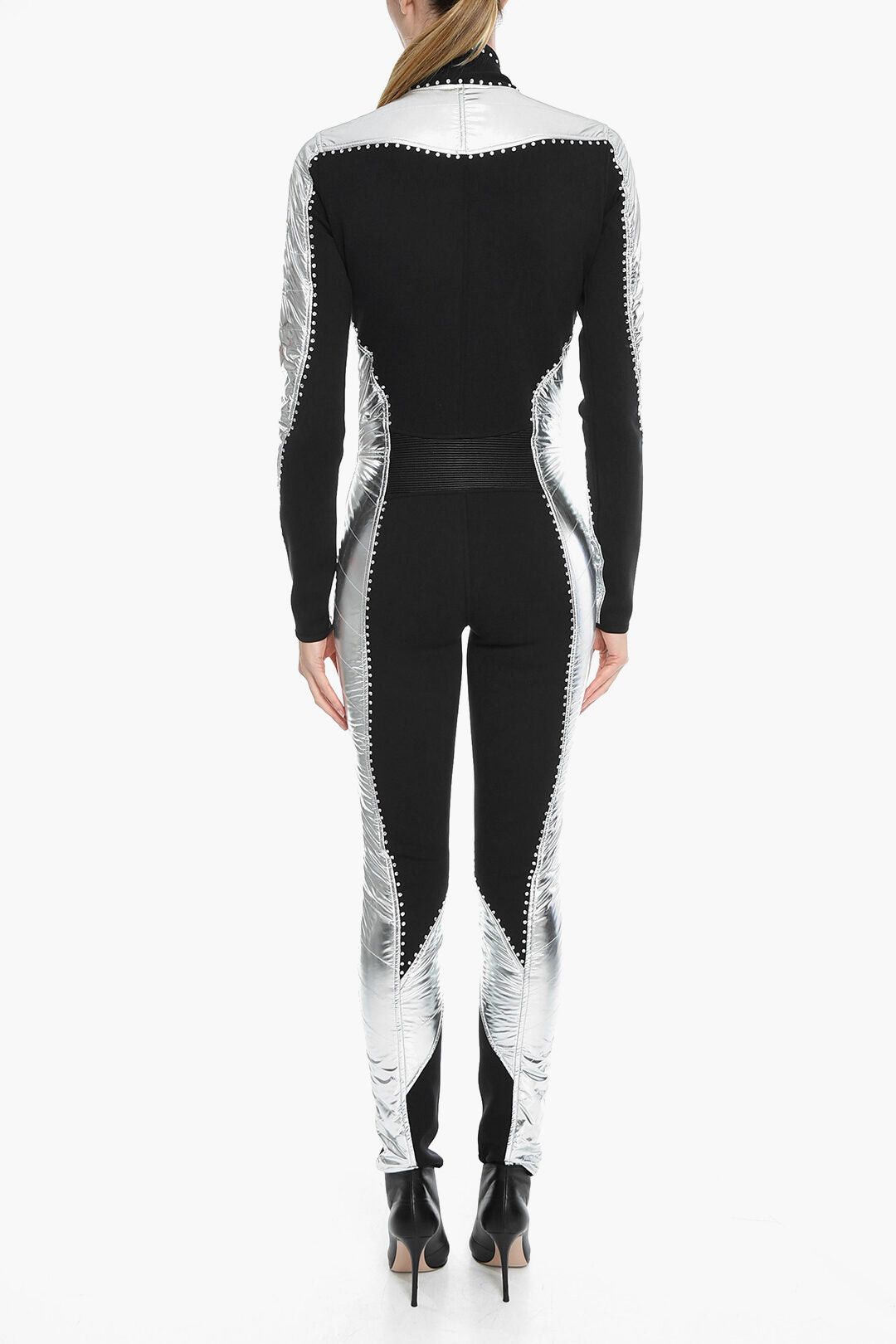 Philipp Plein Ski Jumpsuit GOTHIC with Crystal Appliqué Size 27" / US 4 / IT 40 - 2 Thumbnail