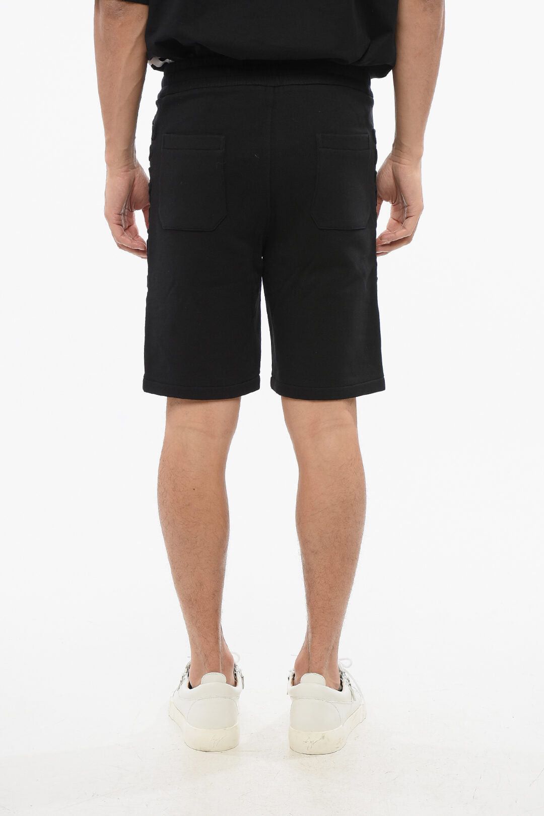 Balmain Jersey Shorts with Branded Side Stripes Size US 30 / EU 46 - 2 Thumbnail
